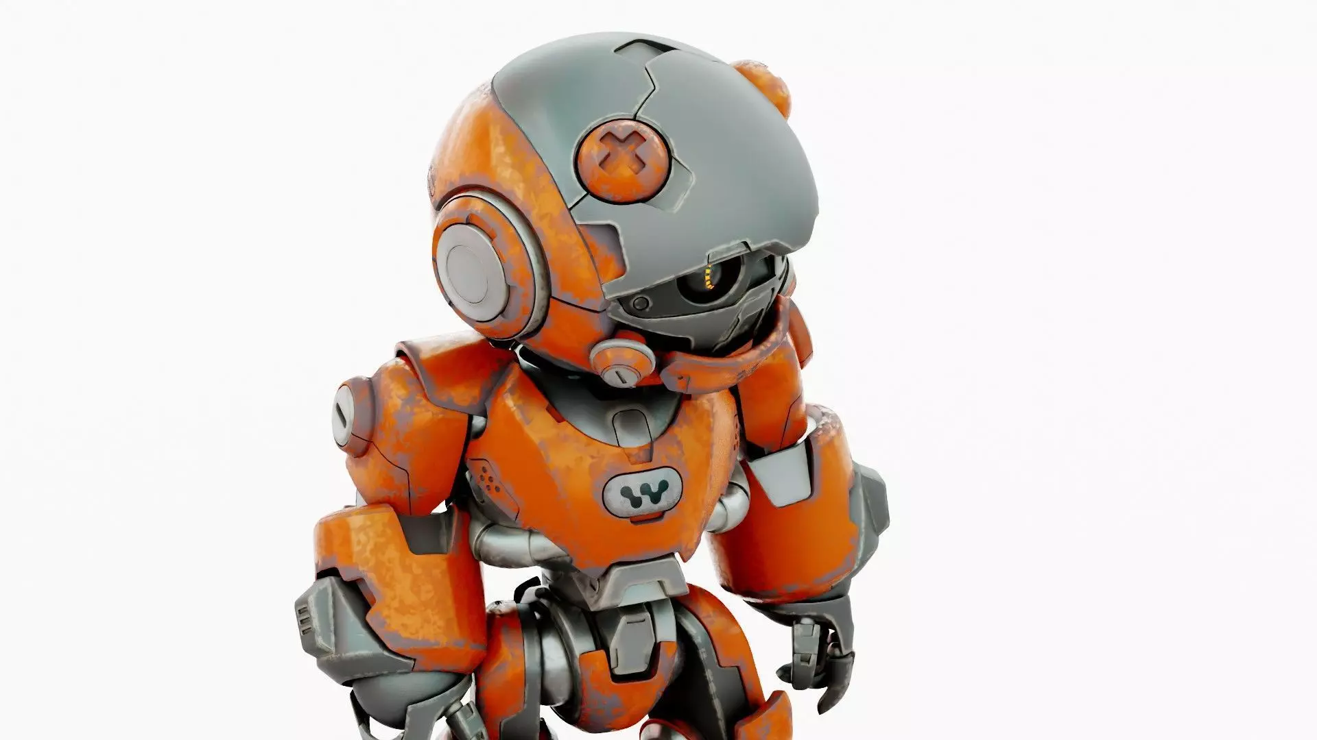 ROBO ZERO-C  Rigged for Unreal Engine - Unity - MIXAMO 3D model_23