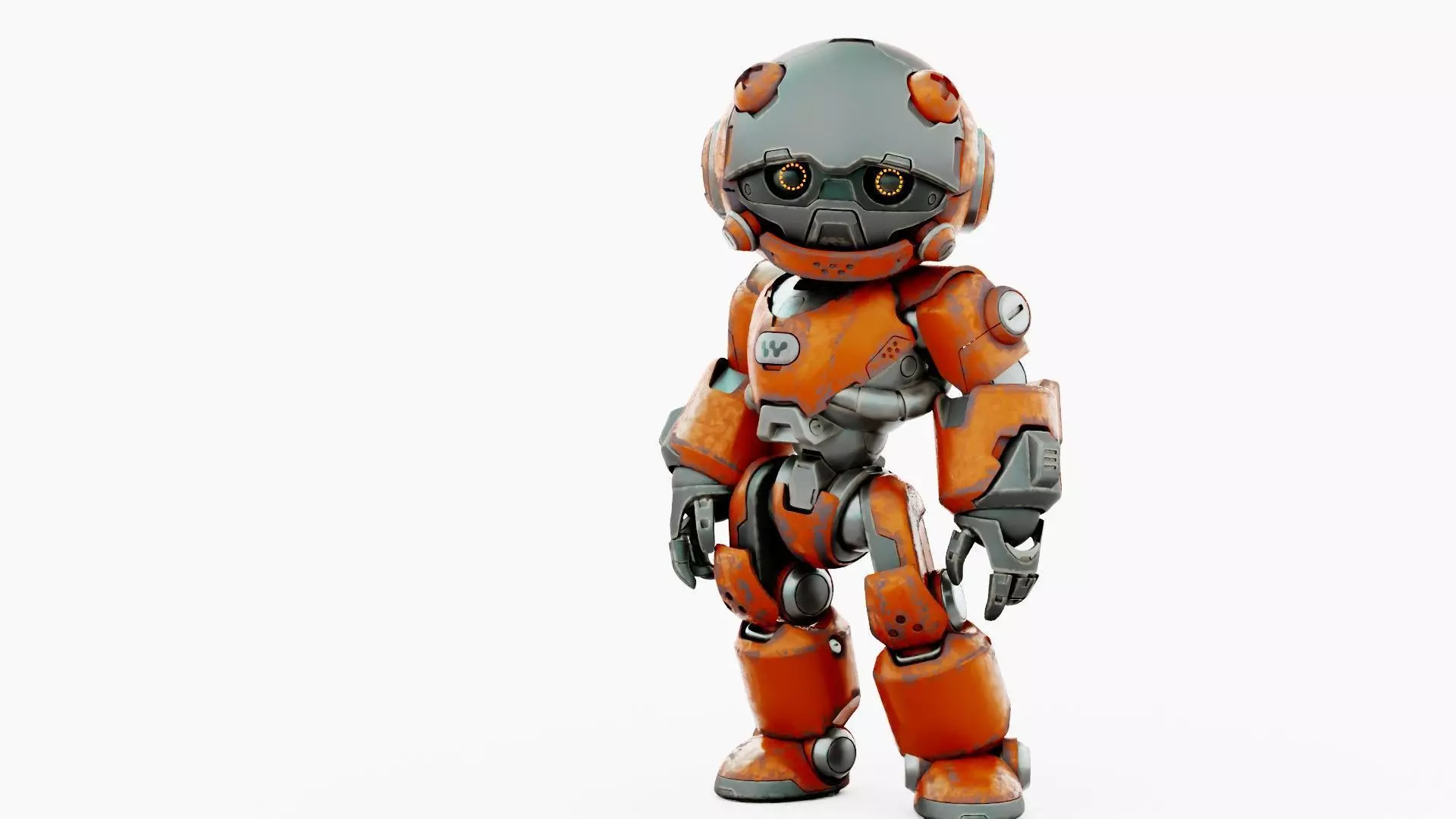 ROBO ZERO-C  Rigged for Unreal Engine - Unity - MIXAMO 3D model_2