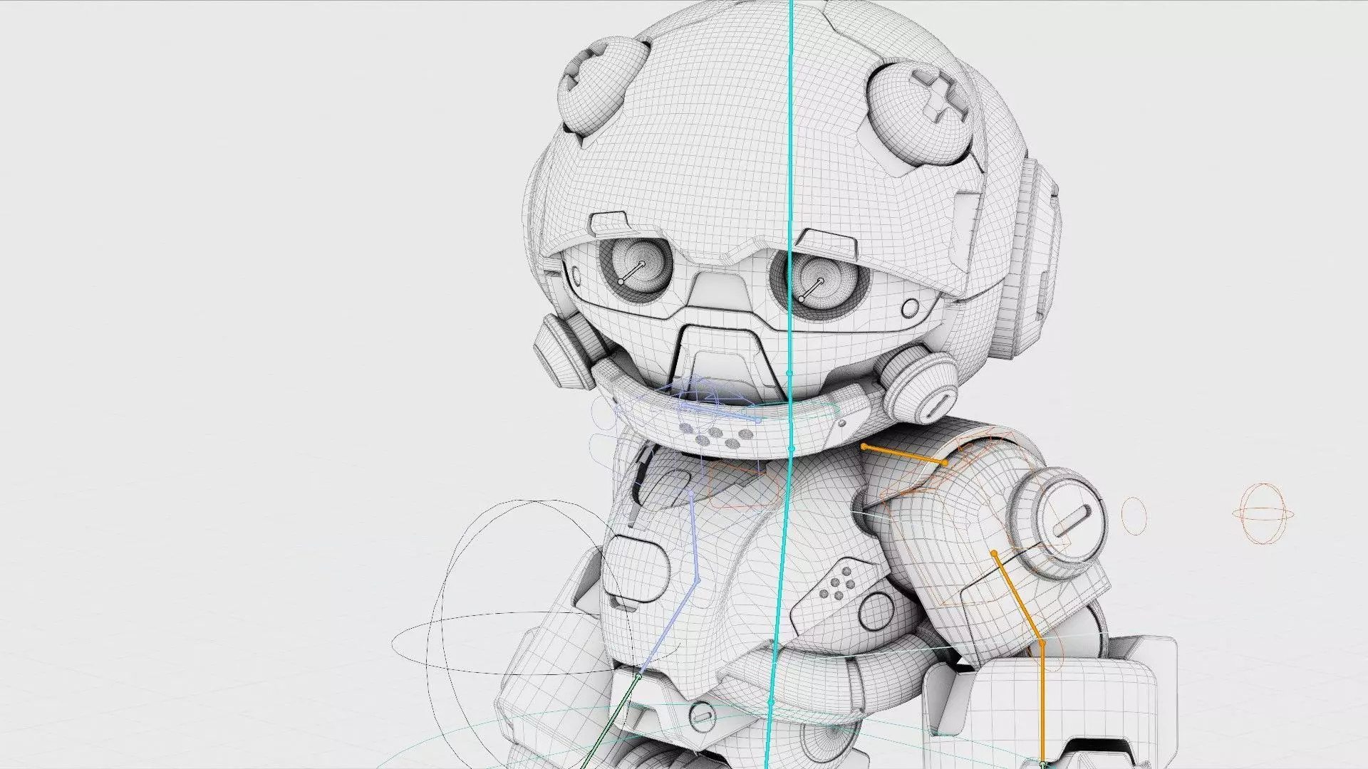 ROBO ZERO-C  Rigged for Unreal Engine - Unity - MIXAMO 3D model_40