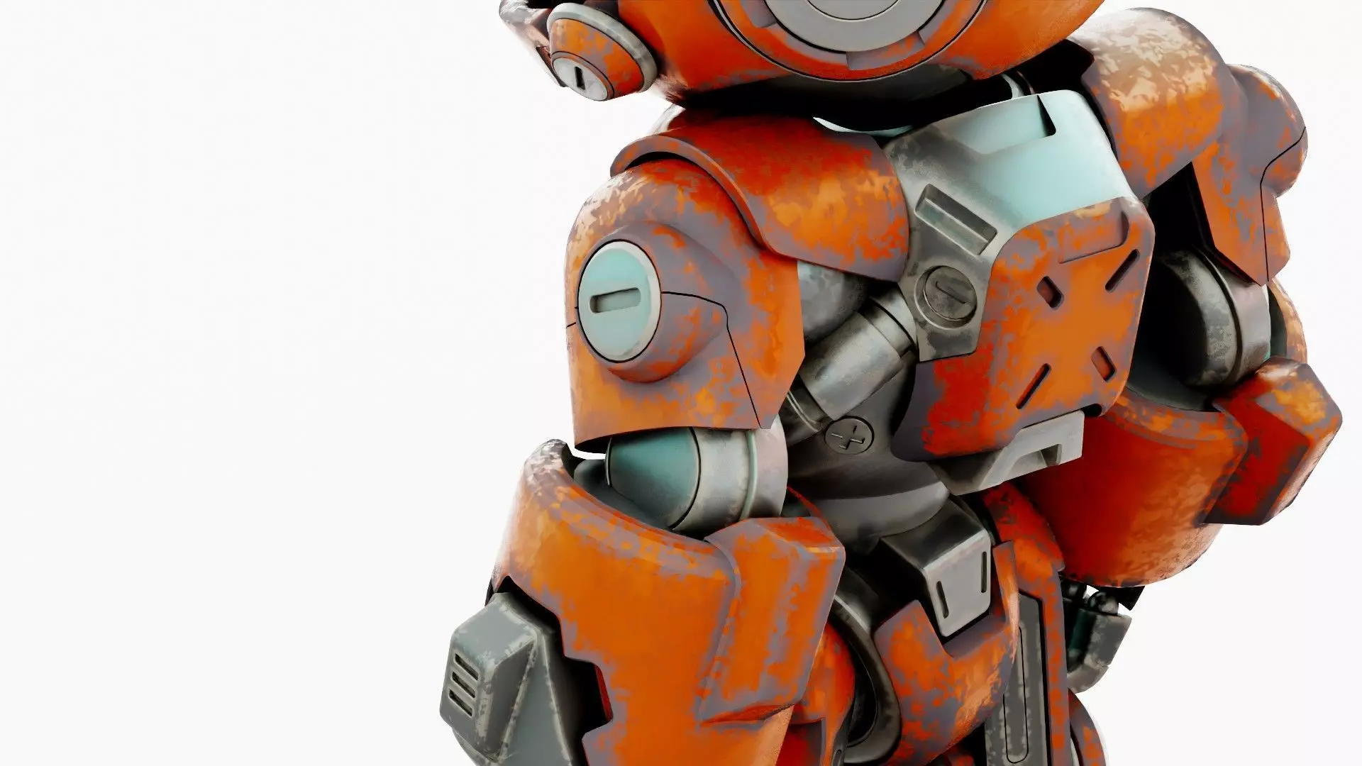 ROBO ZERO-C  Rigged for Unreal Engine - Unity - MIXAMO 3D model_29