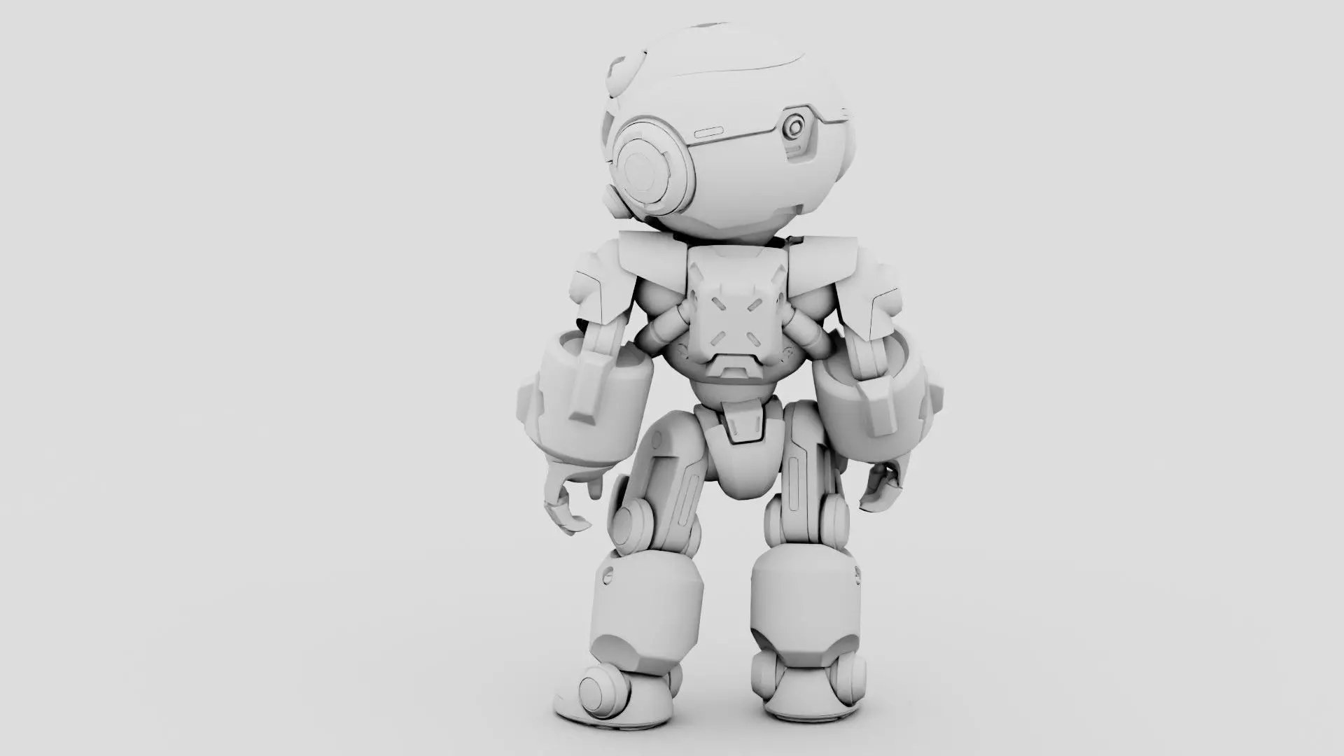 ROBO ZERO-C  Rigged for Unreal Engine - Unity - MIXAMO 3D model_33