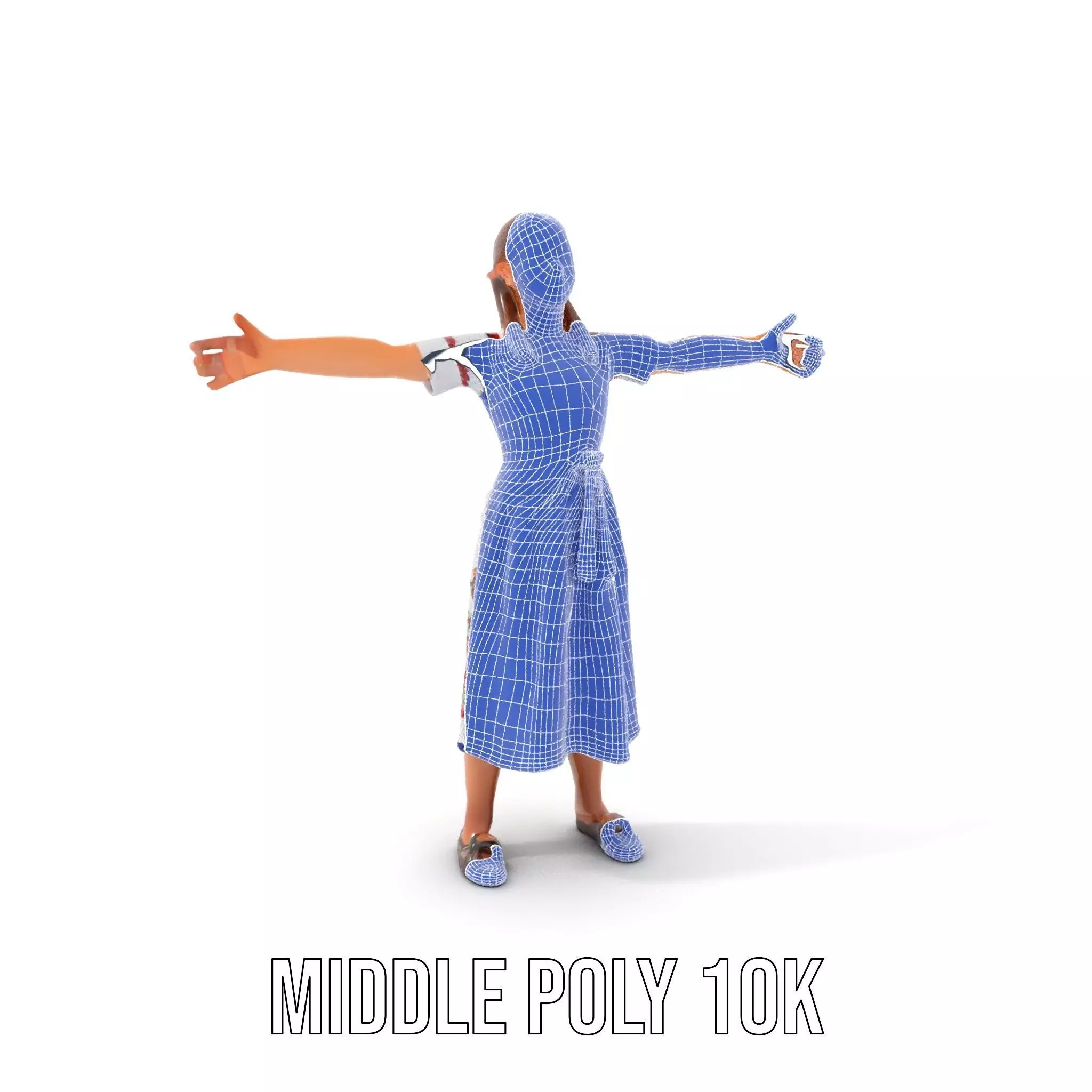 Traditional Folklore Dress model pack Low-poly 3D model_22