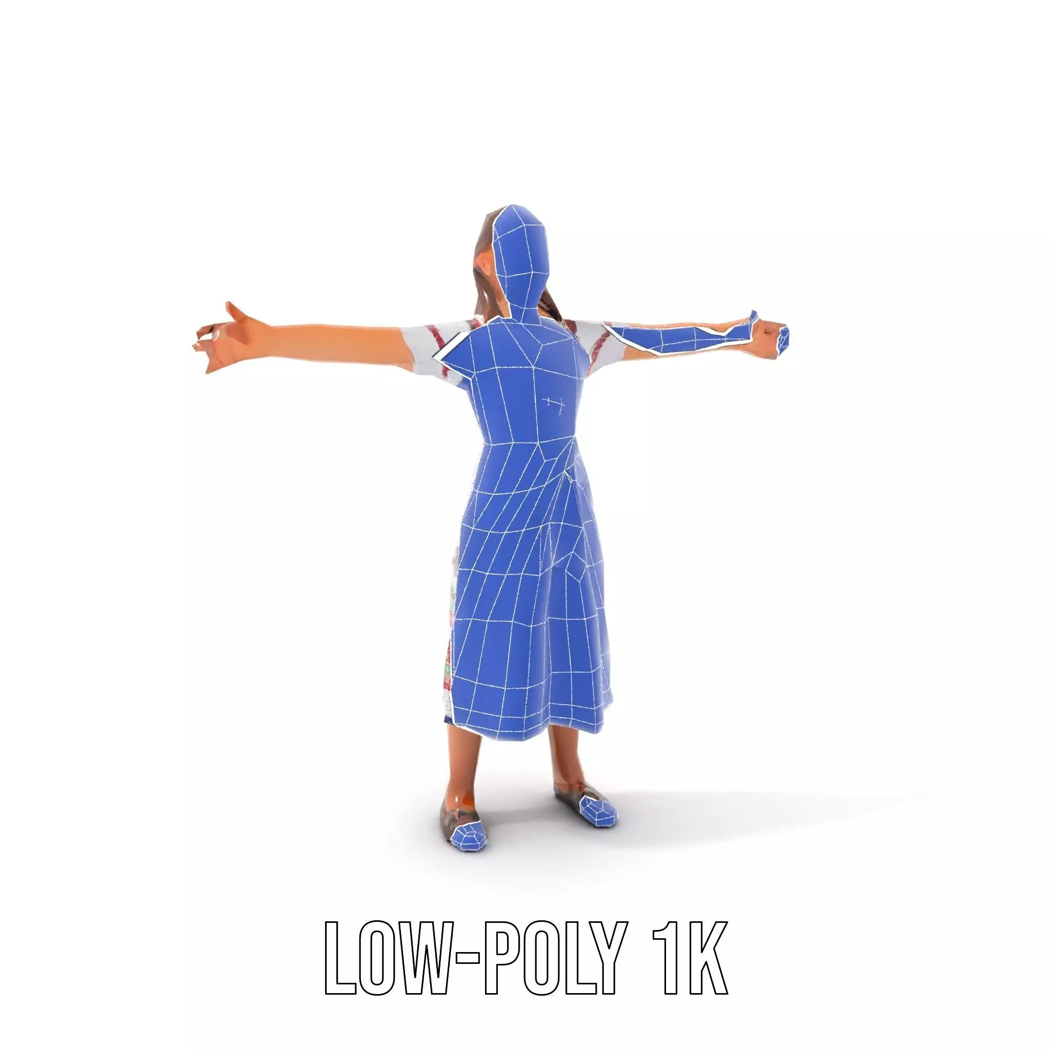Traditional Folklore Dress model pack Low-poly 3D model_20