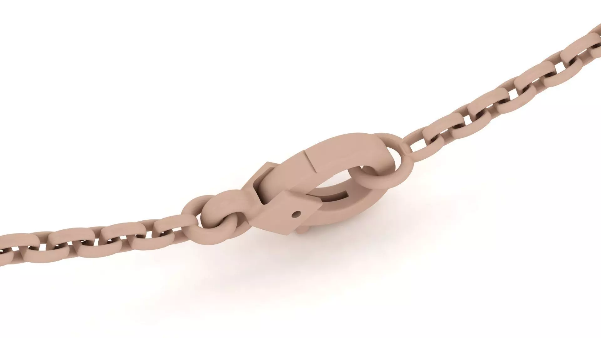 Oval multi color bracelet 0055 3D print model_6