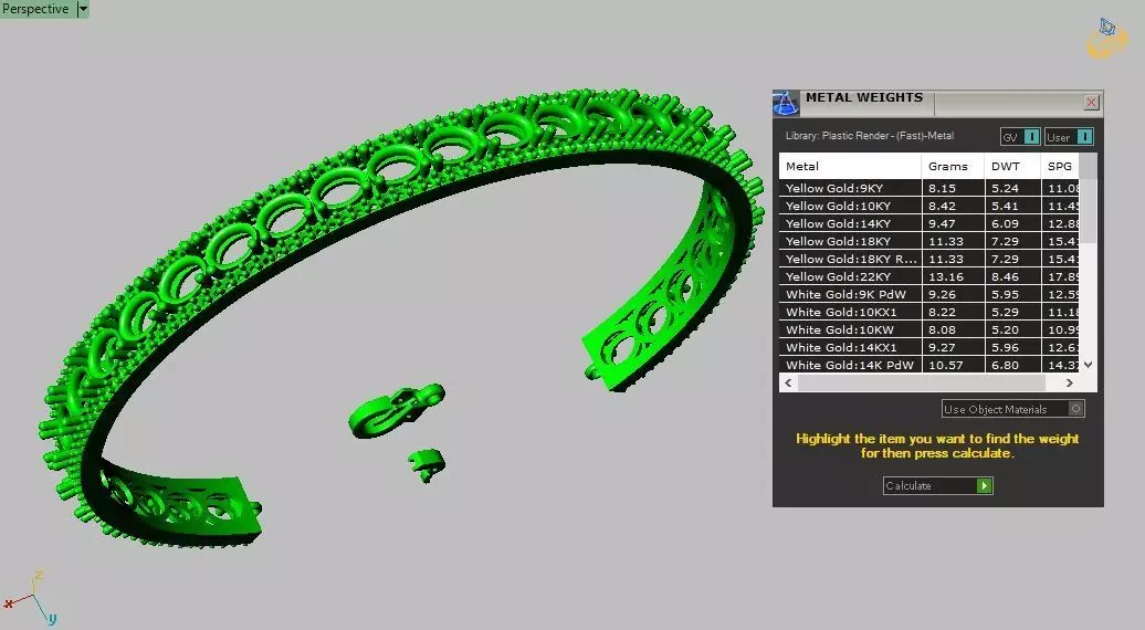 Oval multi color bracelet 0055 3D print model_16