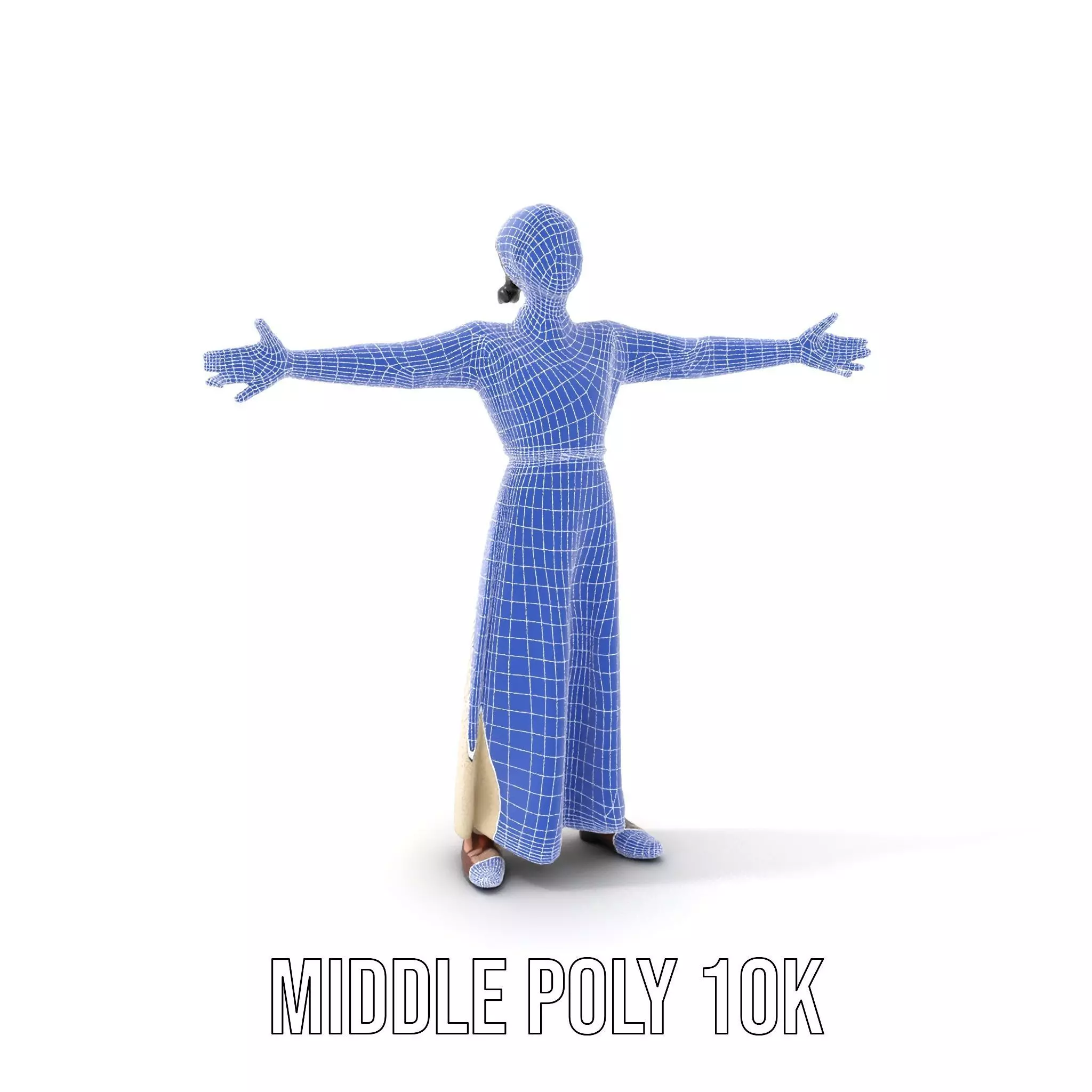 Elegant Floral Dress model pack Low-poly 3D model_26