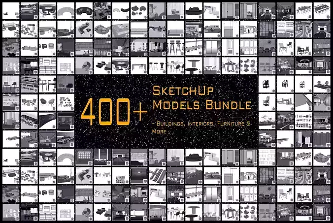 SketchUp Models Pack Architecture Interiors Furniture