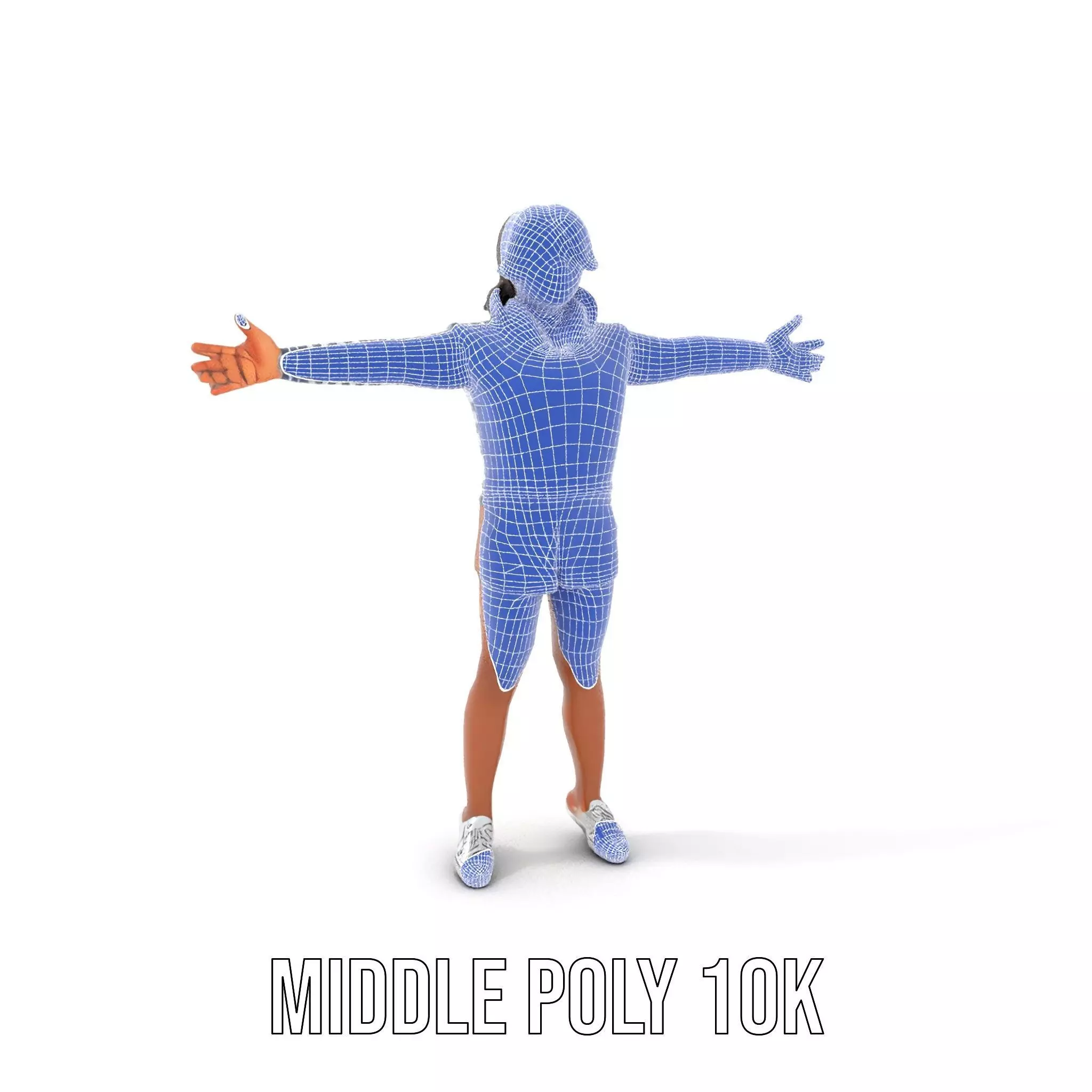 Striped Sailor Outfit model pack Low-poly 3D model_10