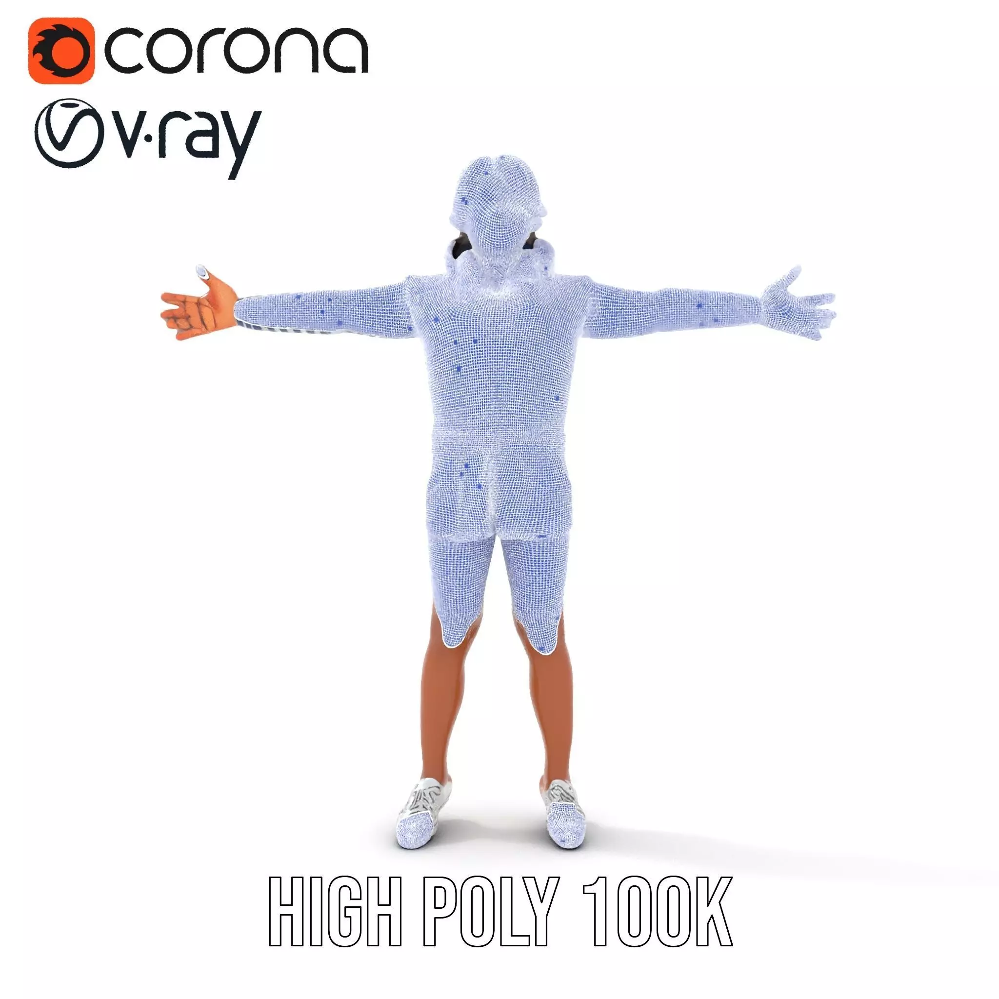 Striped Sailor Outfit model pack Low-poly 3D model_28