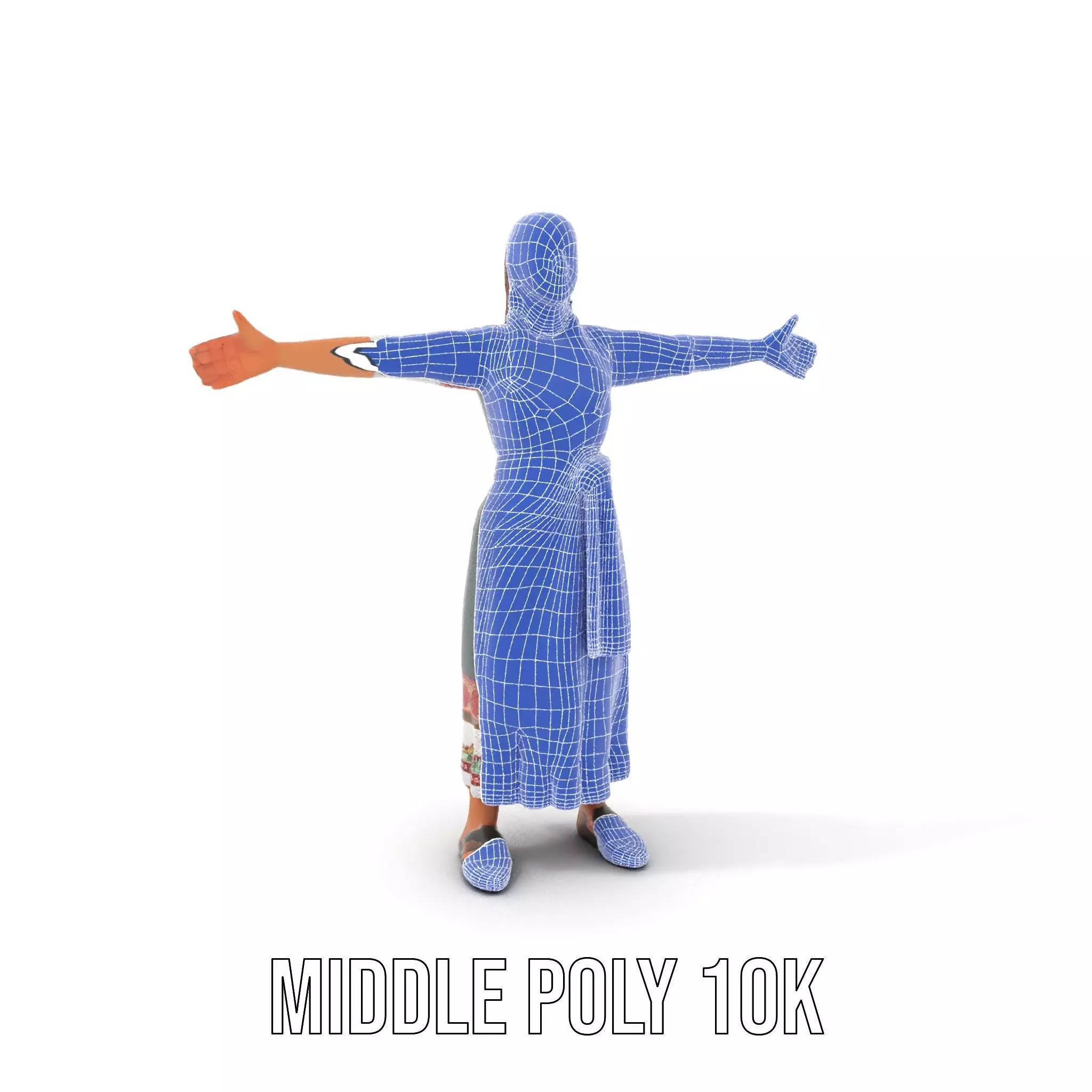 Traditional Folk Dress model pack Low-poly 3D model_21