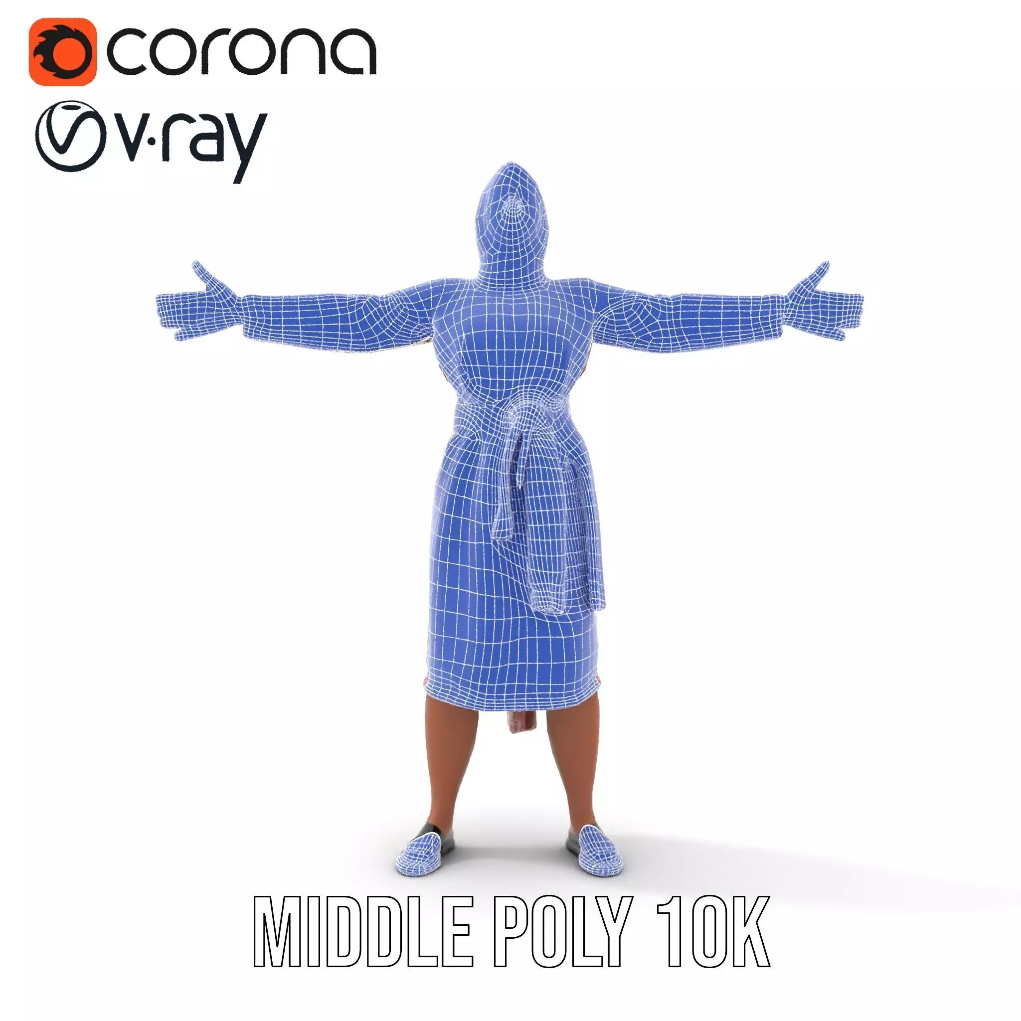 Traditional Embroidered Dress model pack Low-poly 3D model_29