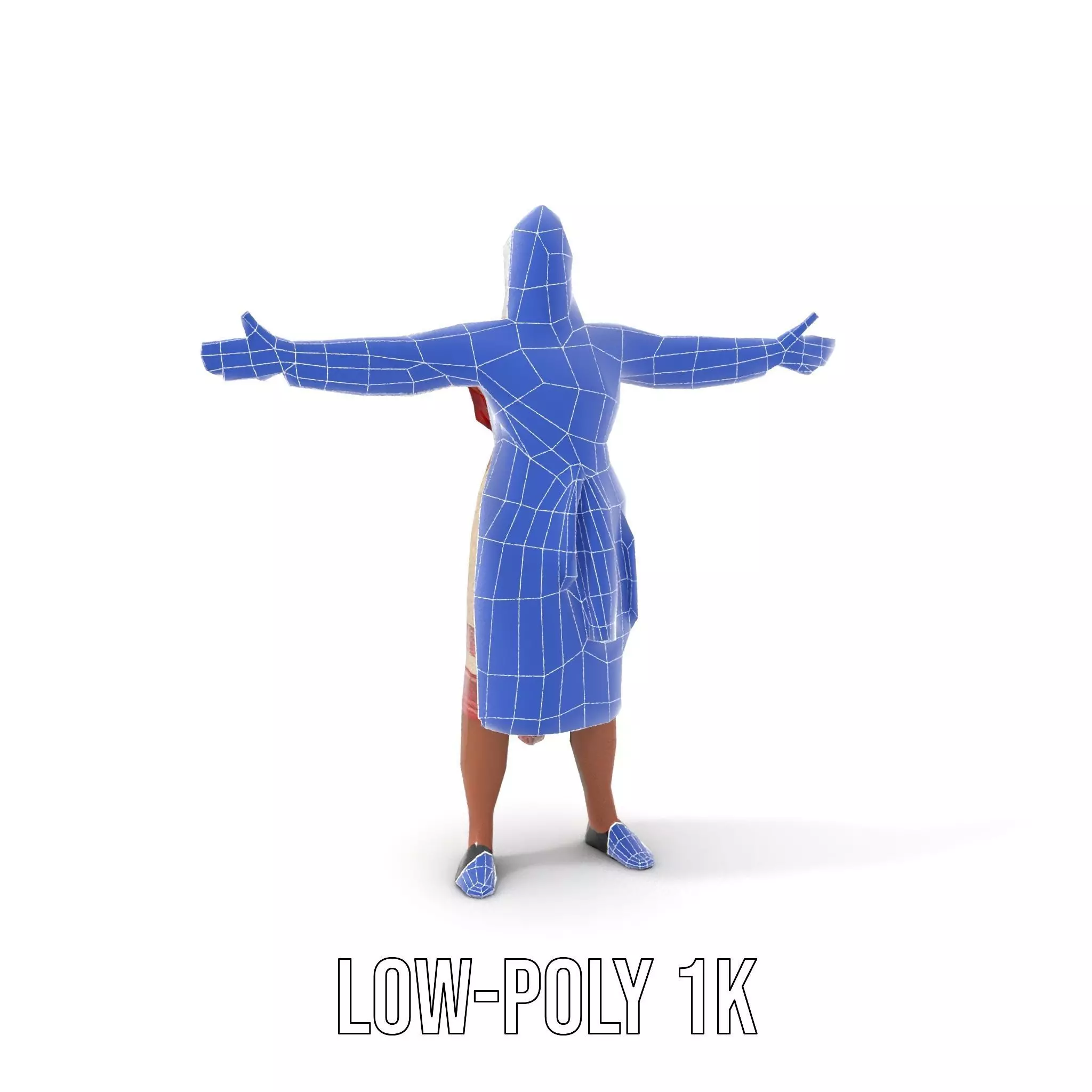 Traditional Embroidered Dress model pack Low-poly 3D model_20