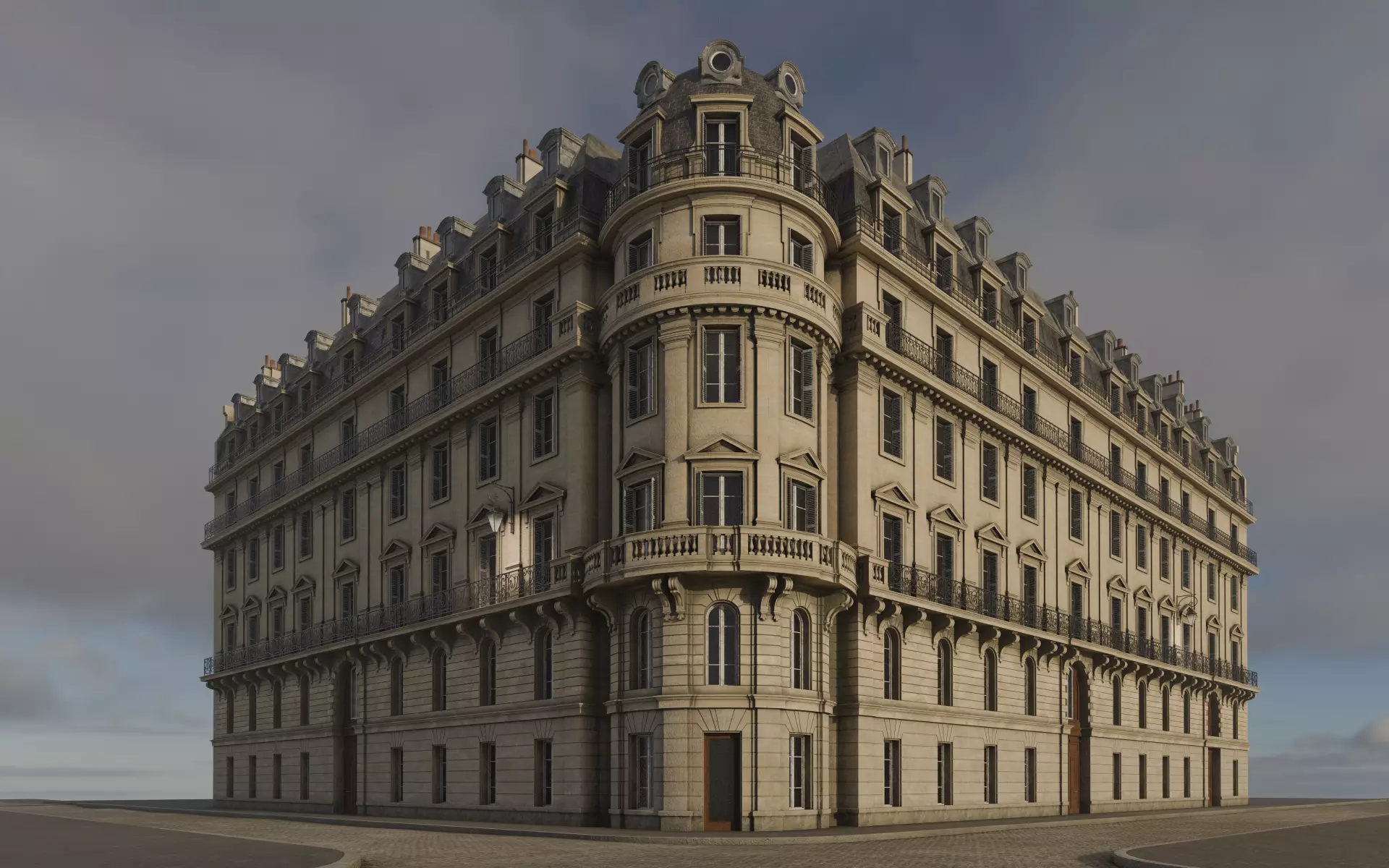 City Building V 3D model_0