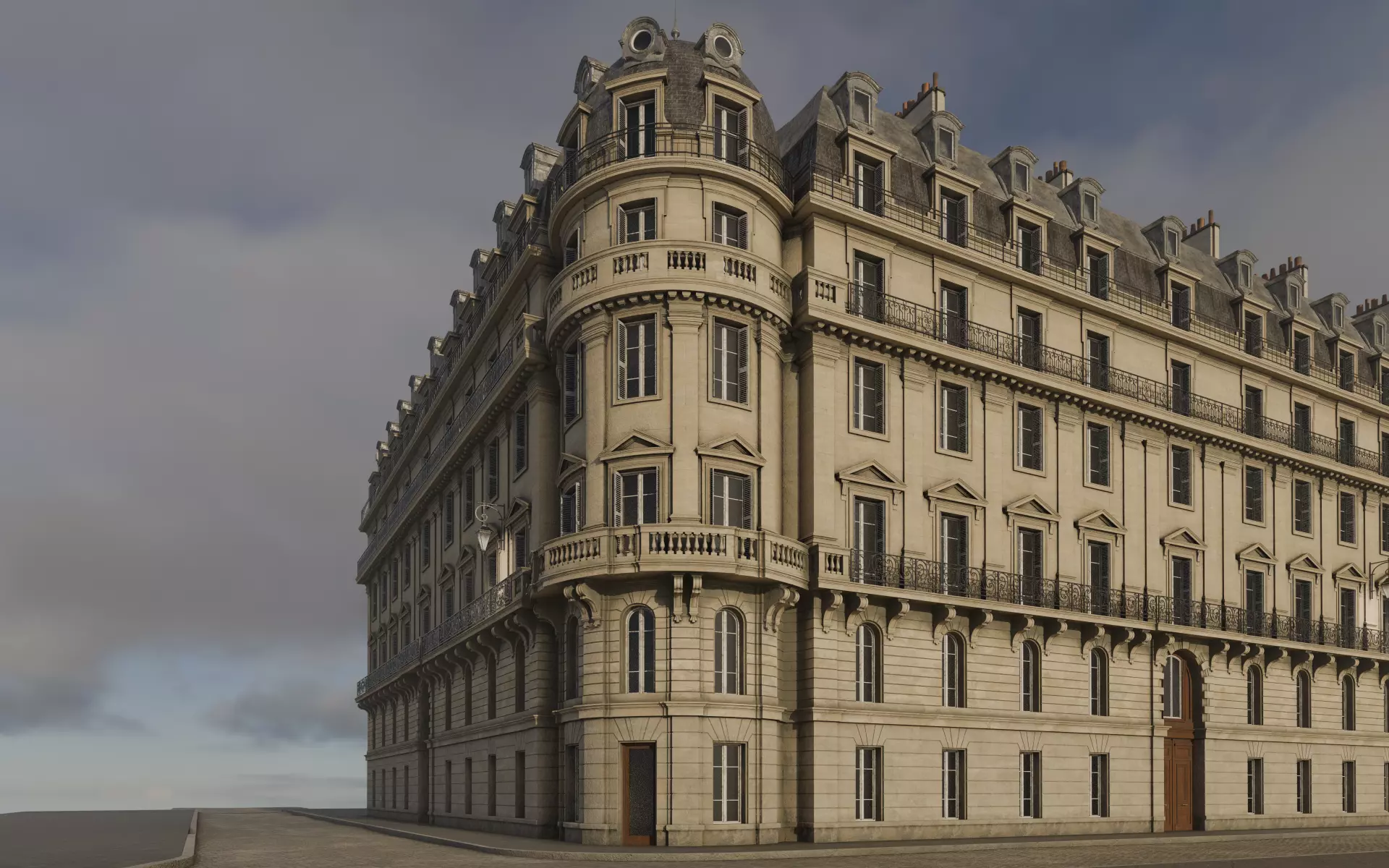 City Building V 3D model_3