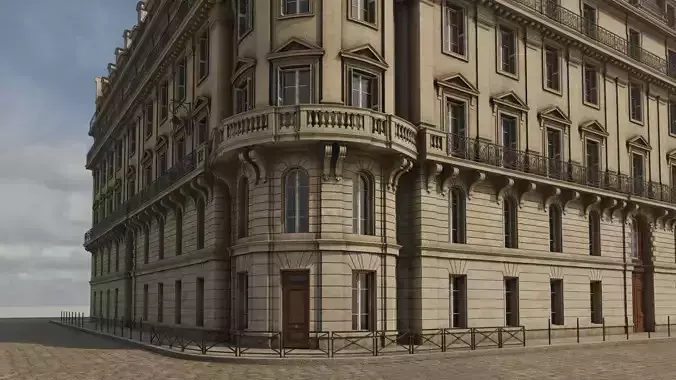 City Building V 3D model 3