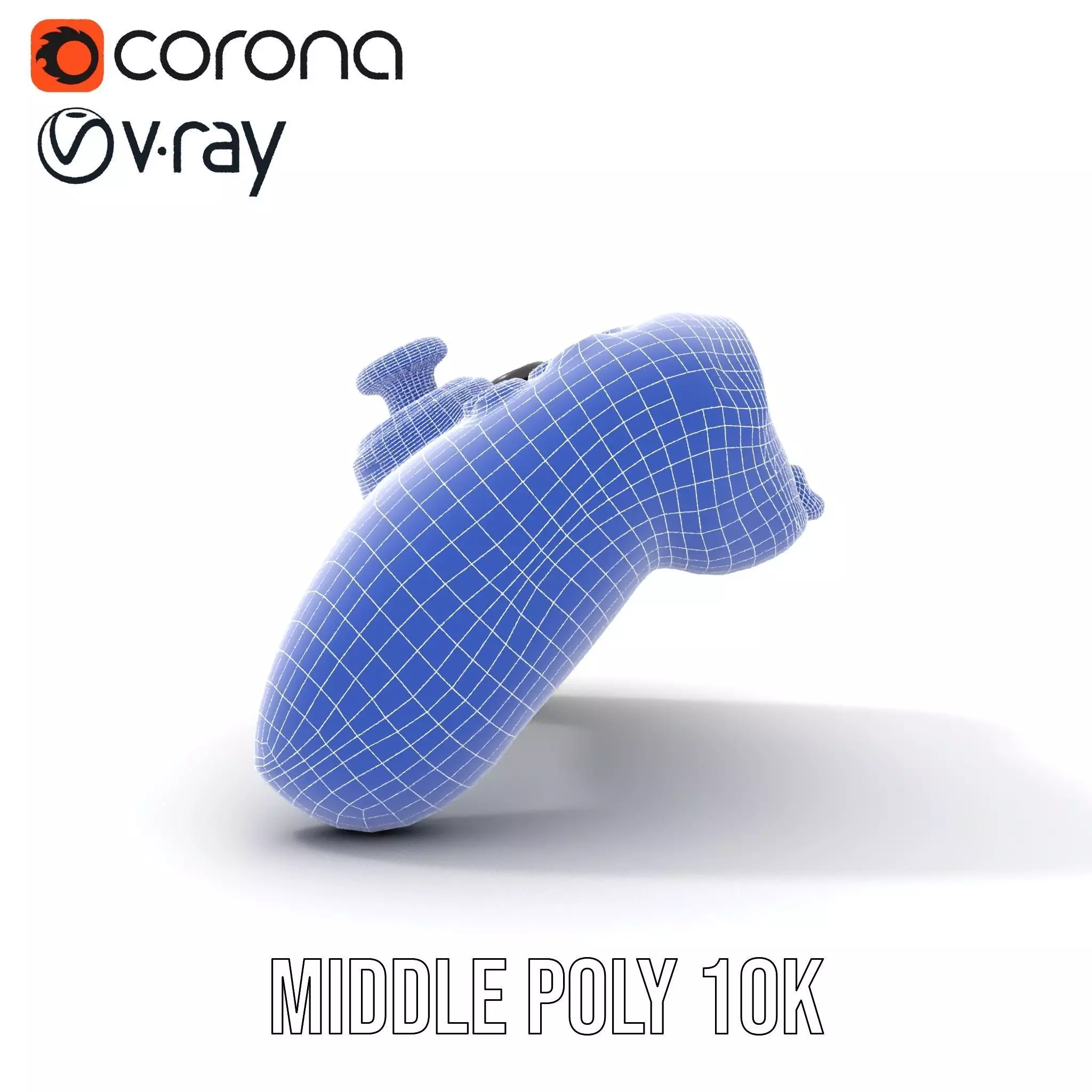 Black Gaming Controller model pack Low-poly 3D model_27