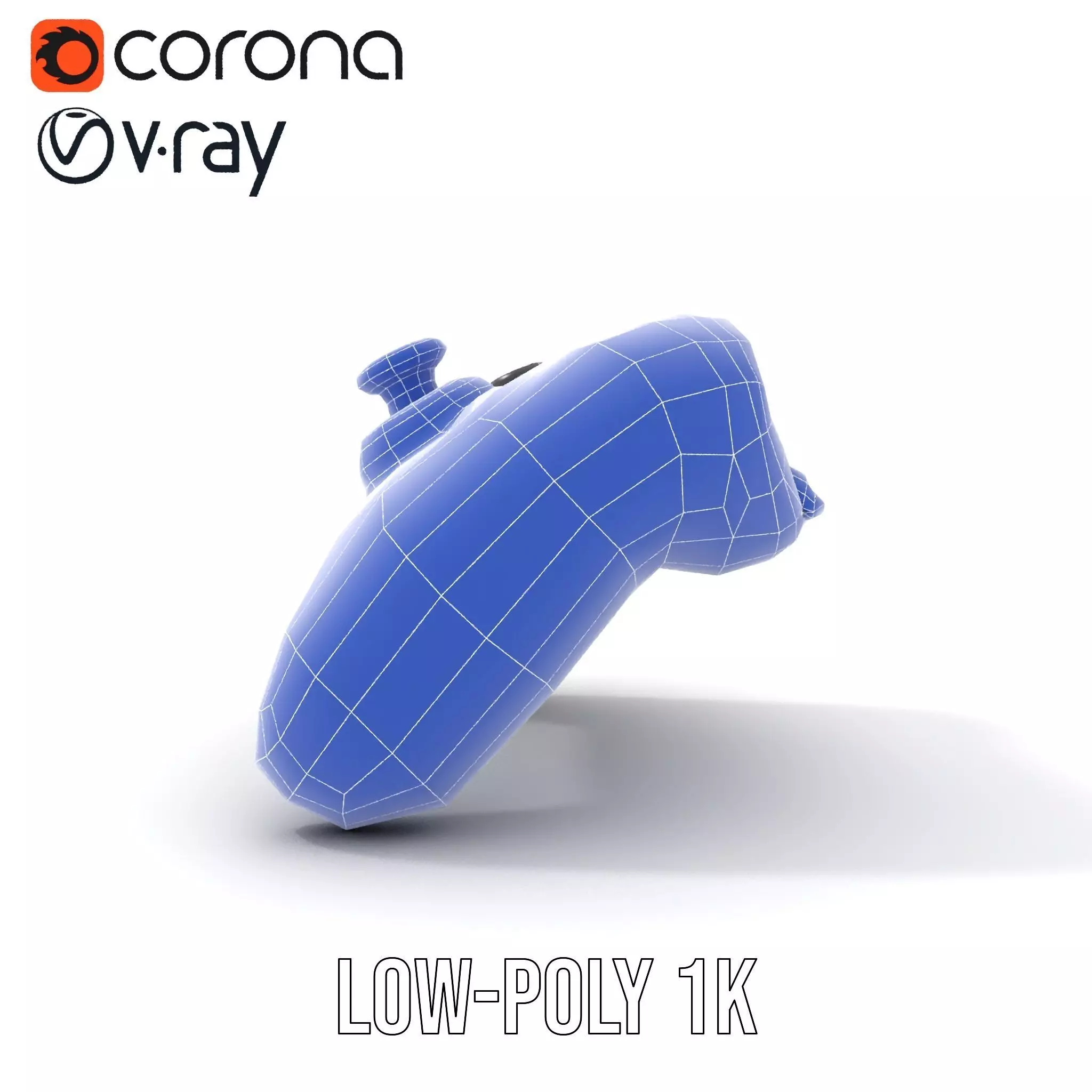 Black Gaming Controller model pack Low-poly 3D model_28