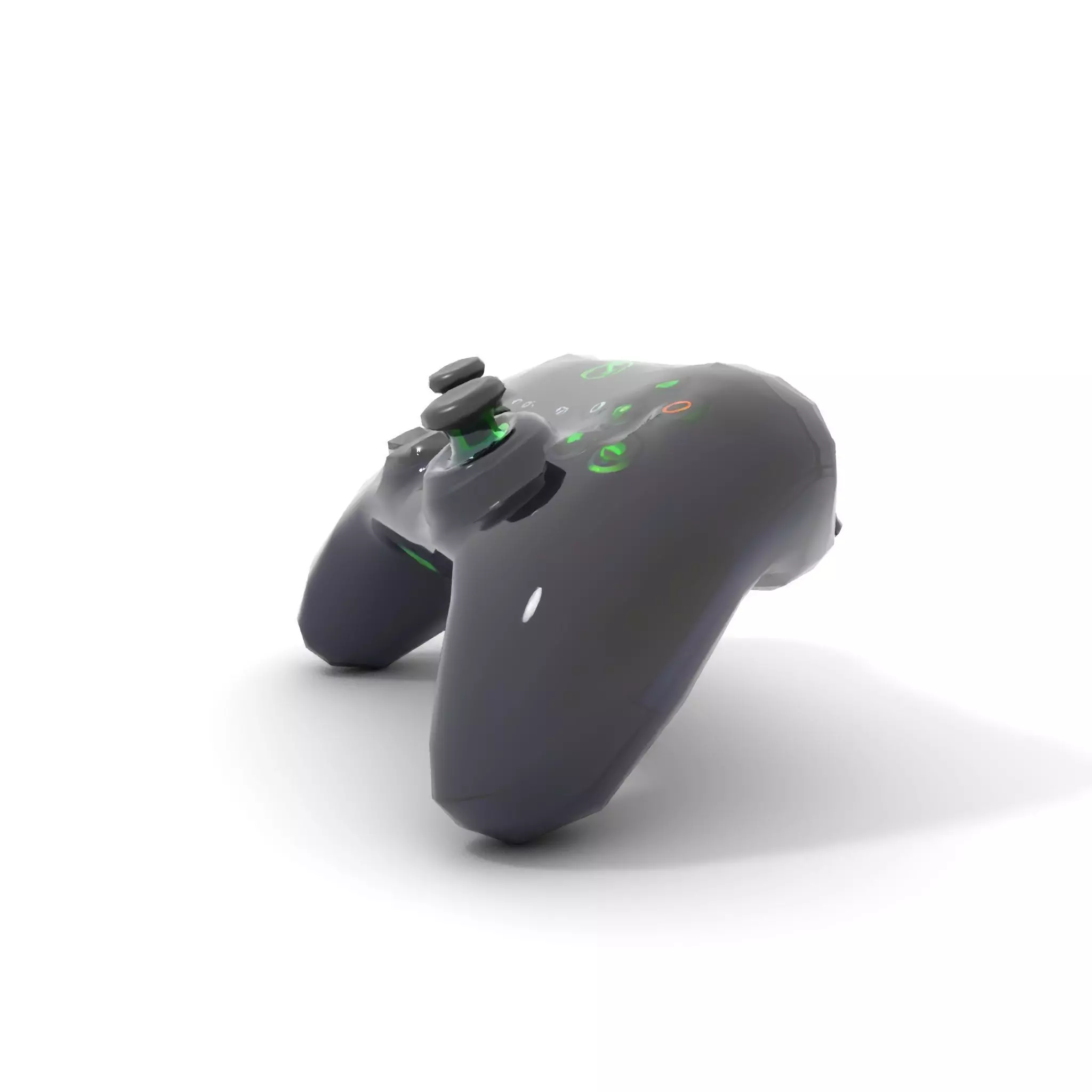 Black Gaming Controller model pack Low-poly 3D model_7