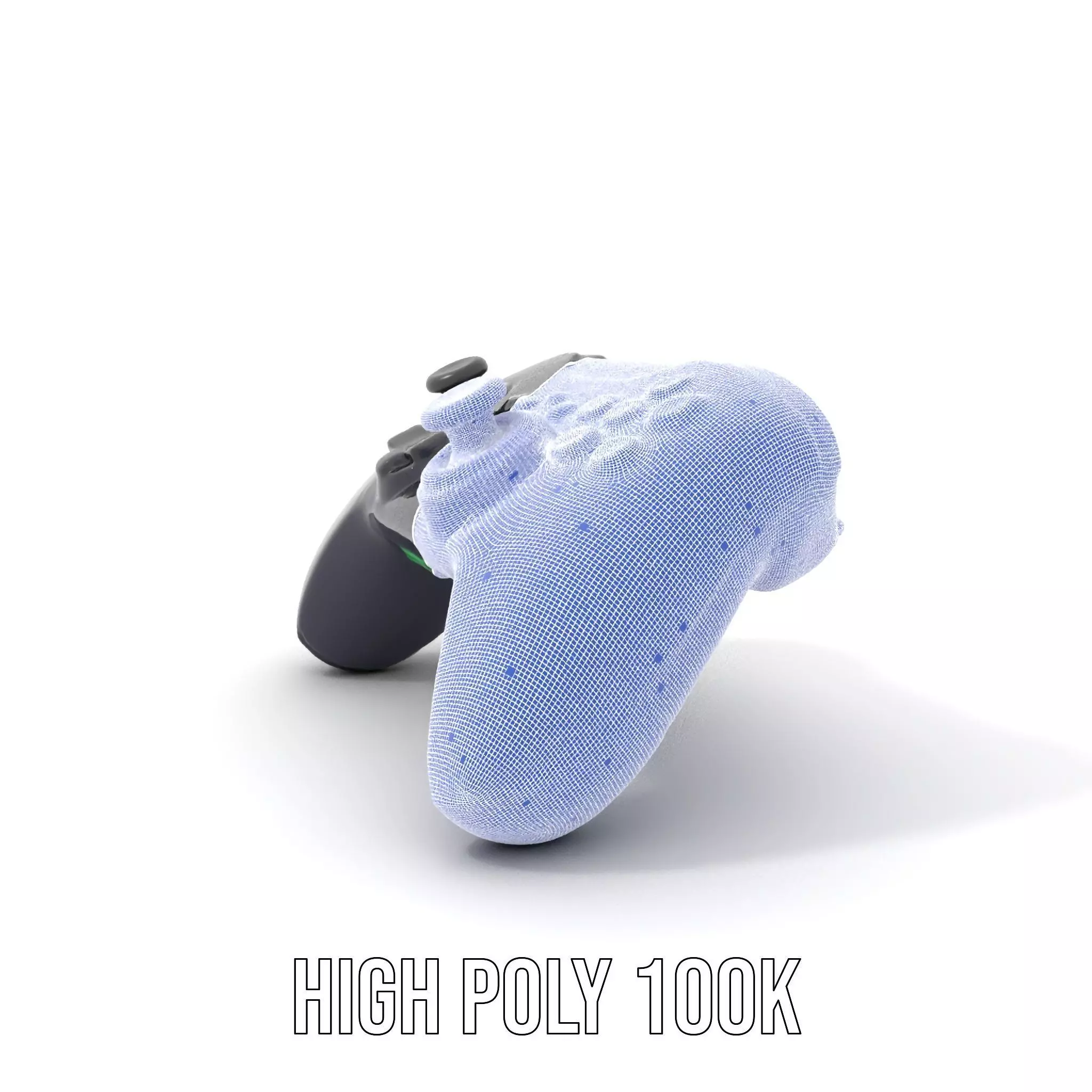 Black Gaming Controller model pack Low-poly 3D model_4