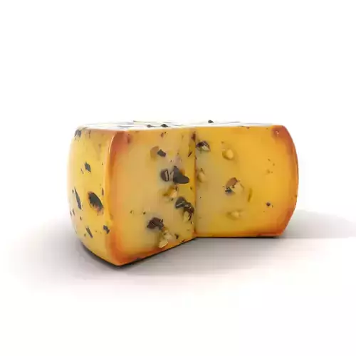 Herb Gouda Cheese model pack Low-poly 3D model 6
