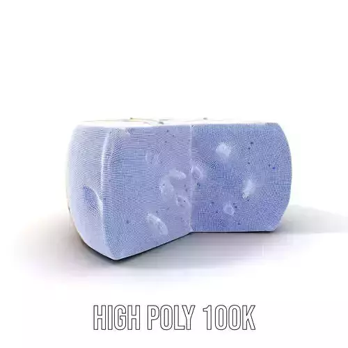 Herb Gouda Cheese model pack Low-poly 3D model 4