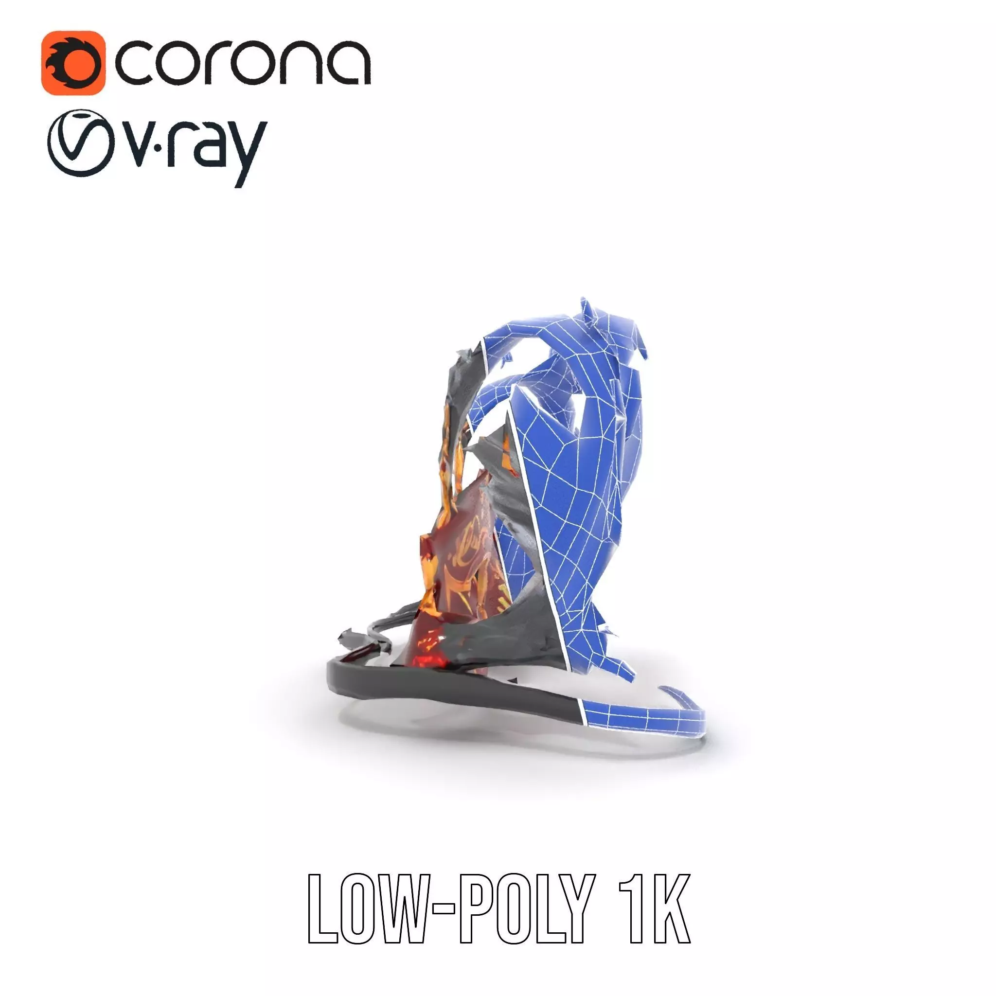 Elegant Venetian Mask model pack Low-poly 3D model_12