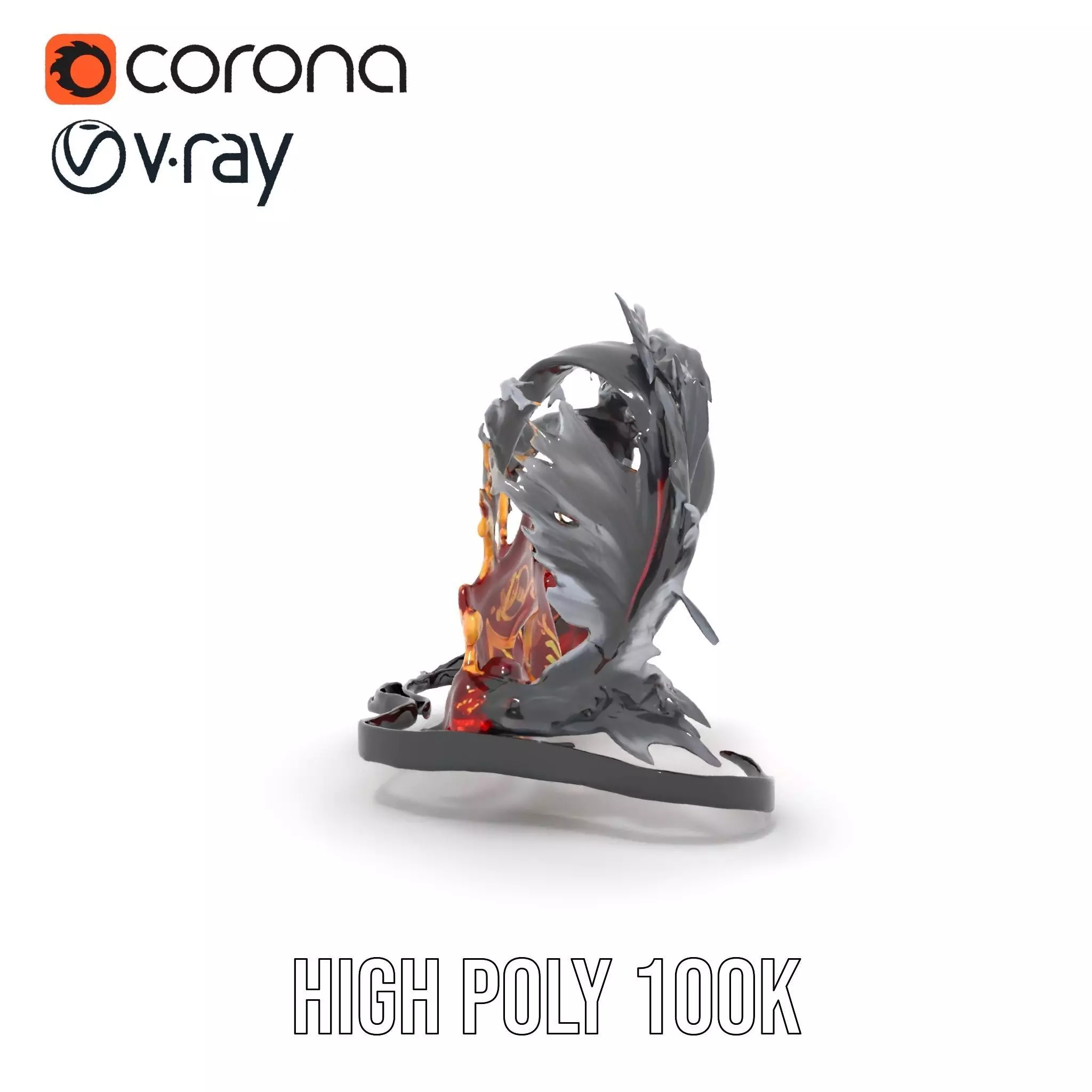 Elegant Venetian Mask model pack Low-poly 3D model_28