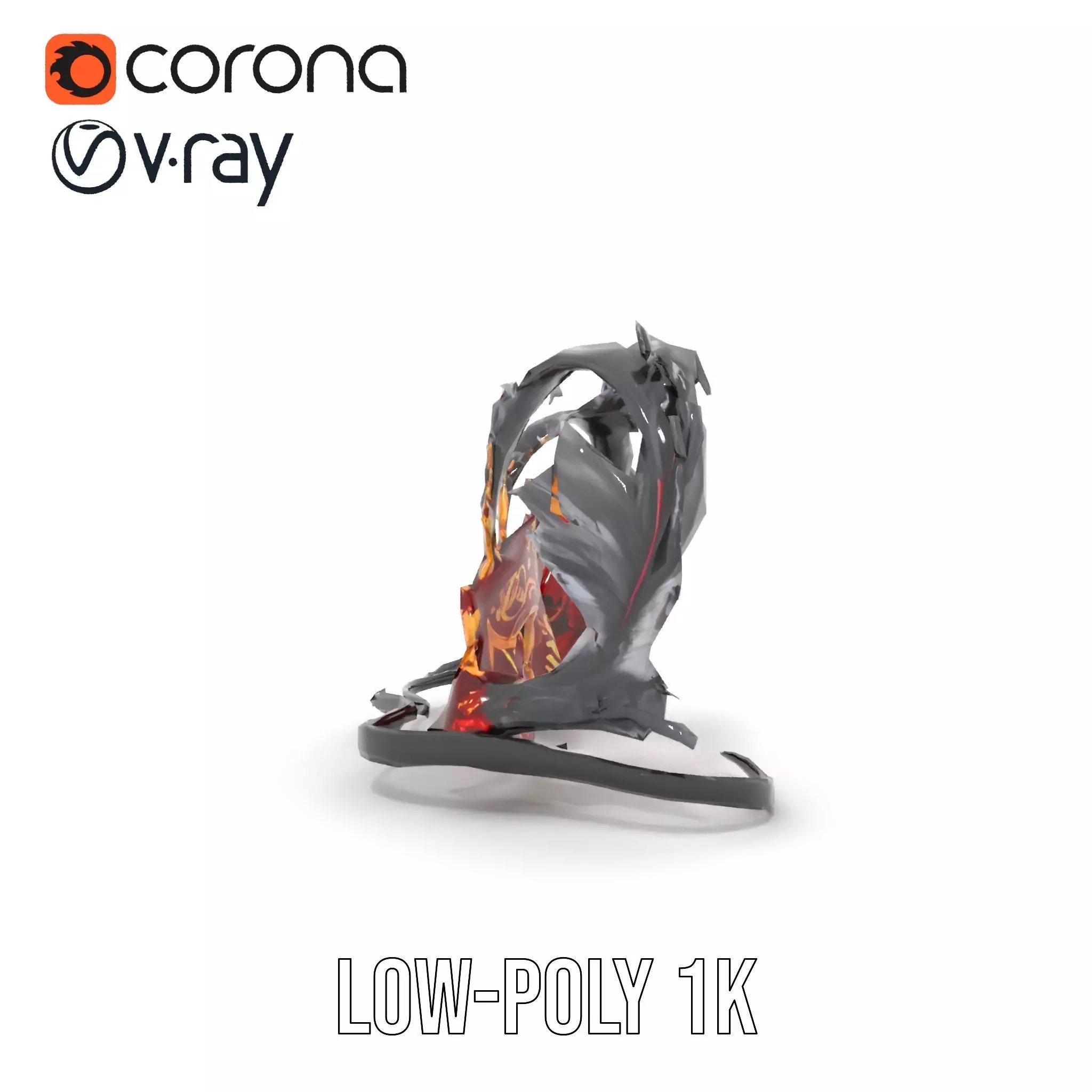 Elegant Venetian Mask model pack Low-poly 3D model_30