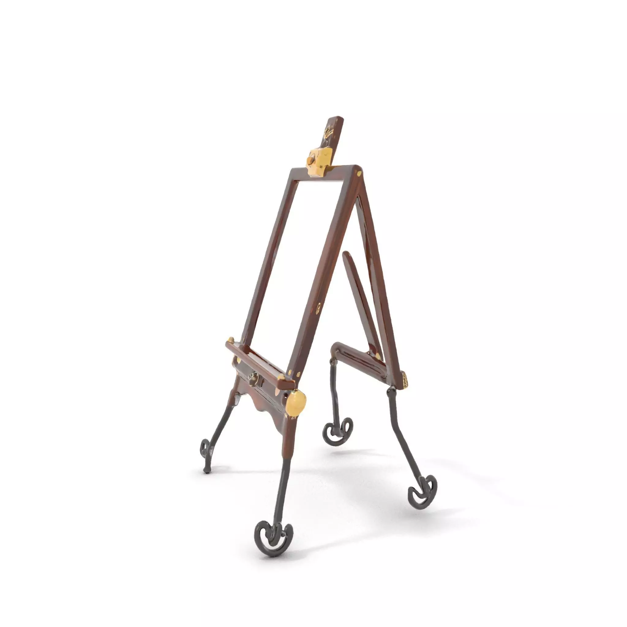 Vintage Wooden Easel model pack Low-poly 3D model_0