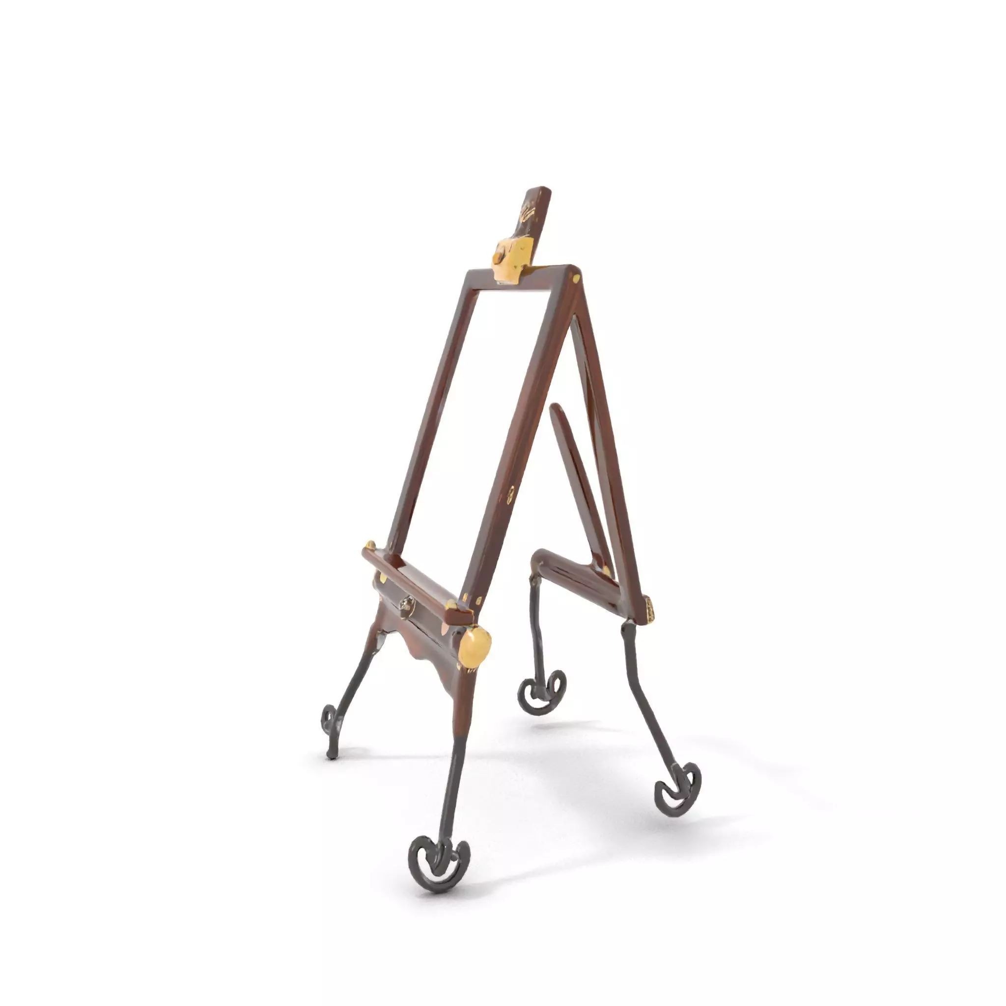 Vintage Wooden Easel model pack Low-poly 3D model_16