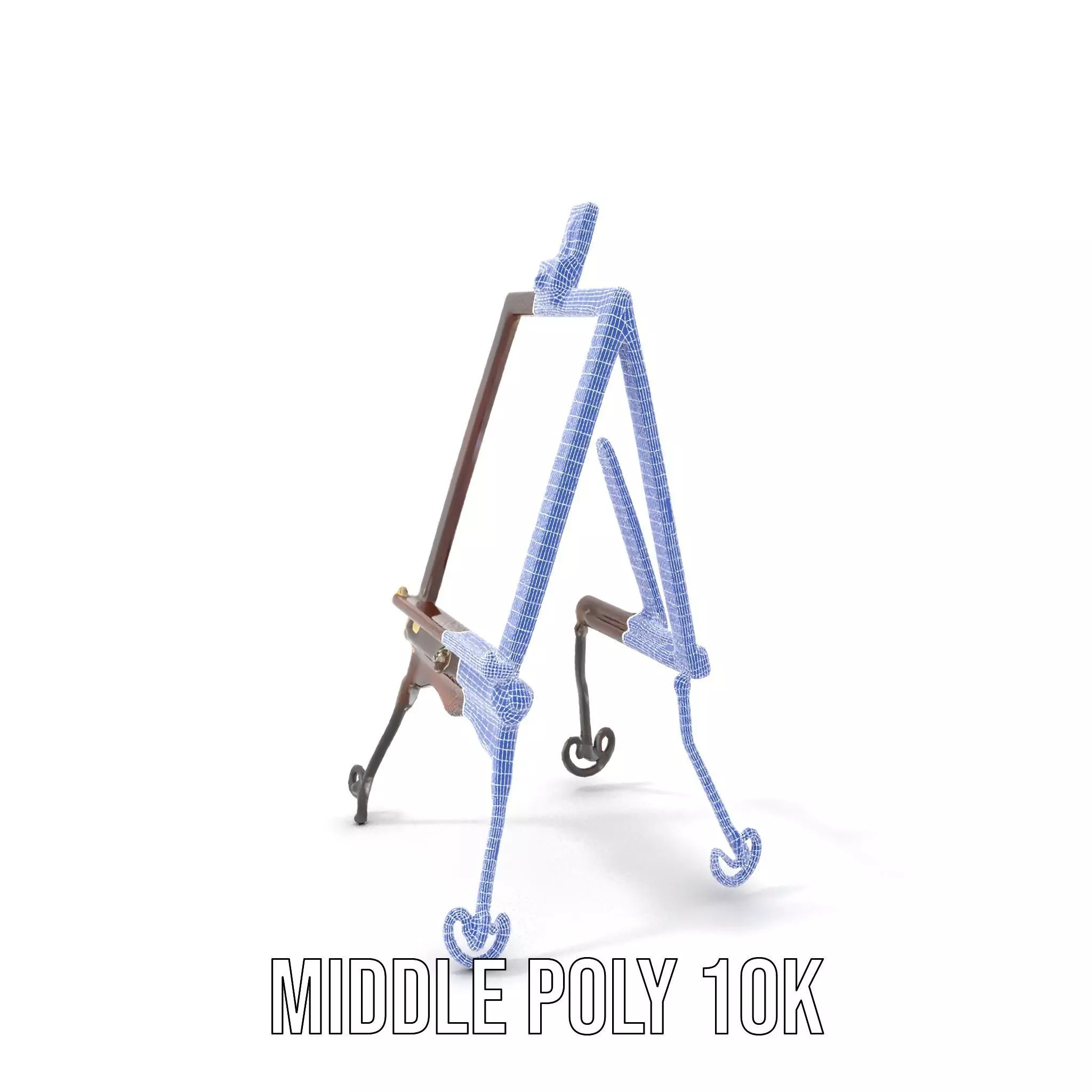 Vintage Wooden Easel model pack Low-poly 3D model_19