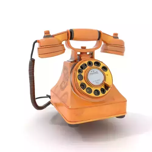 Vintage Copper Phone model pack Low-poly 3D model