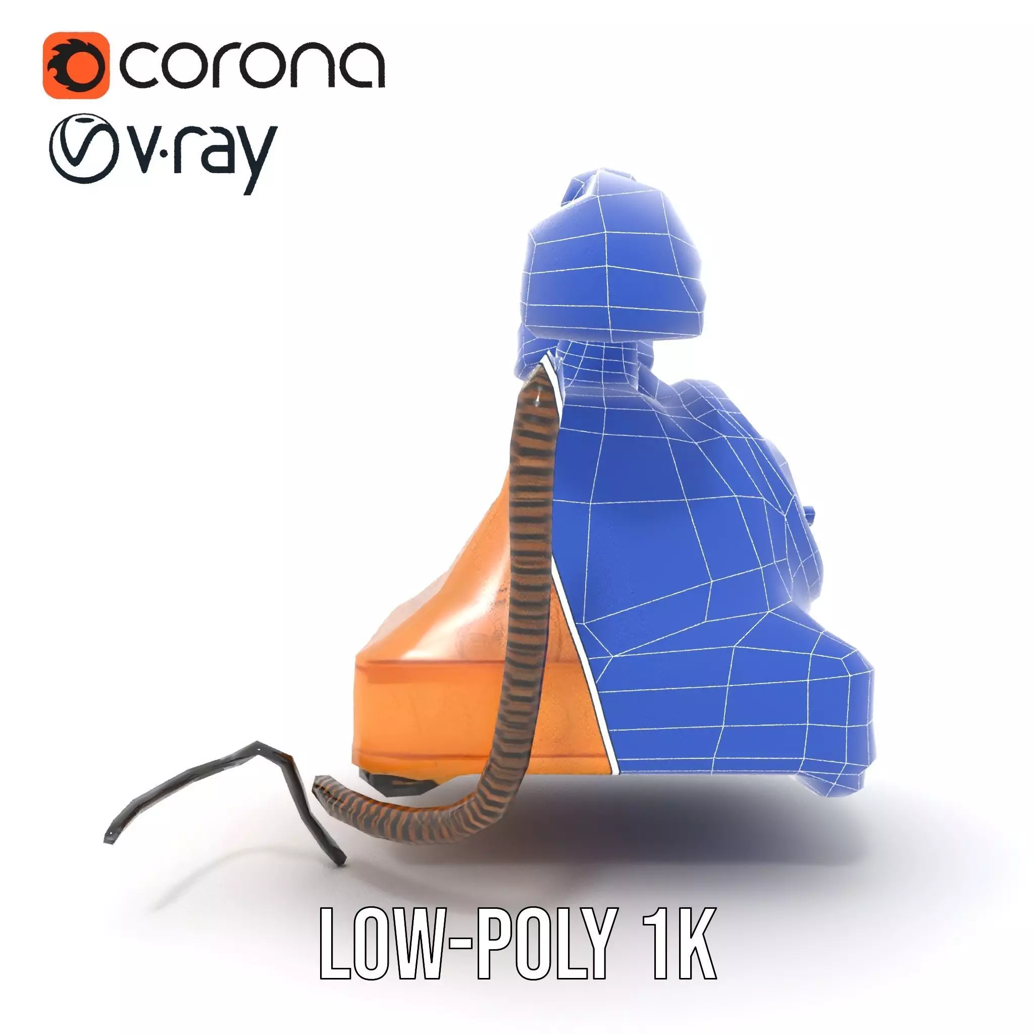 Vintage Copper Phone model pack Low-poly 3D model_31