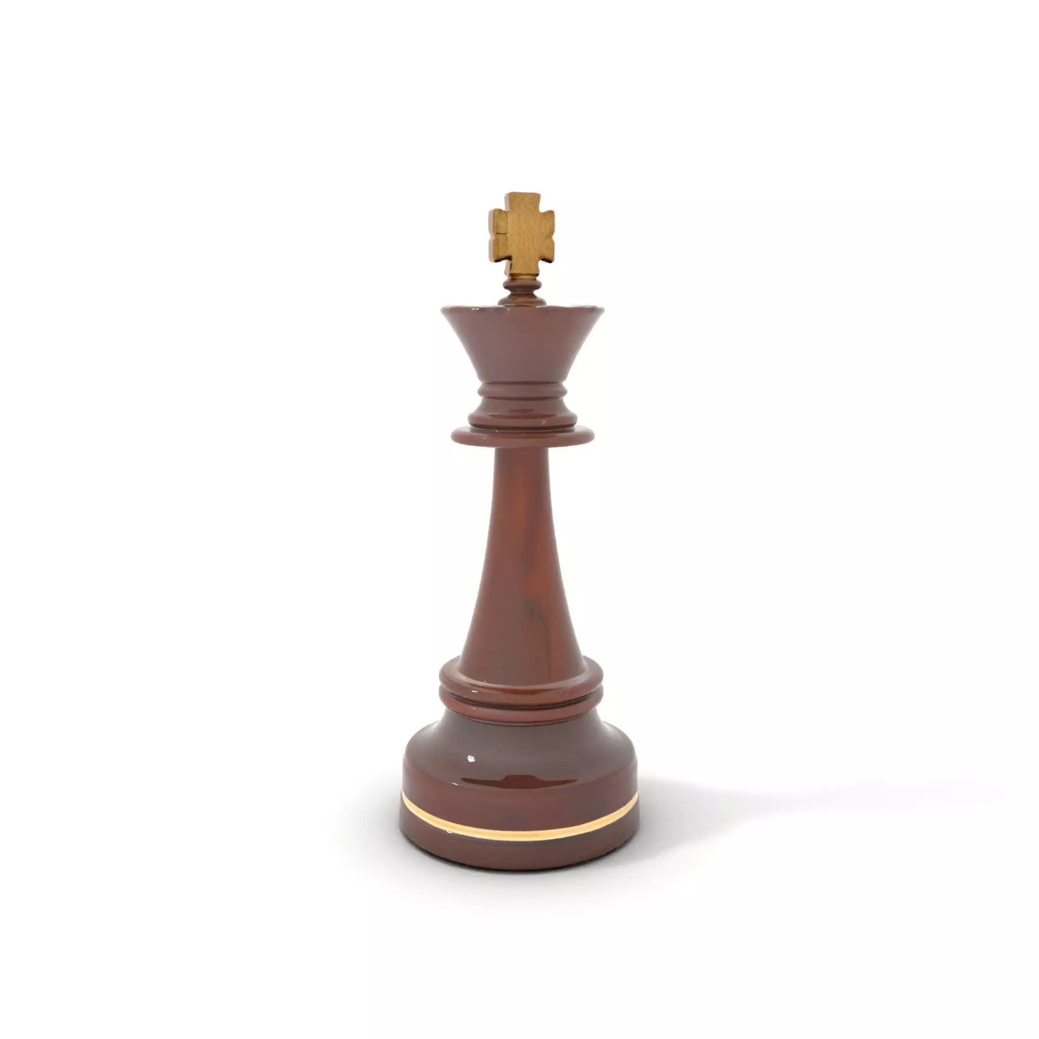 Mahogany King Chess Piece model pack Low-poly 3D model_0