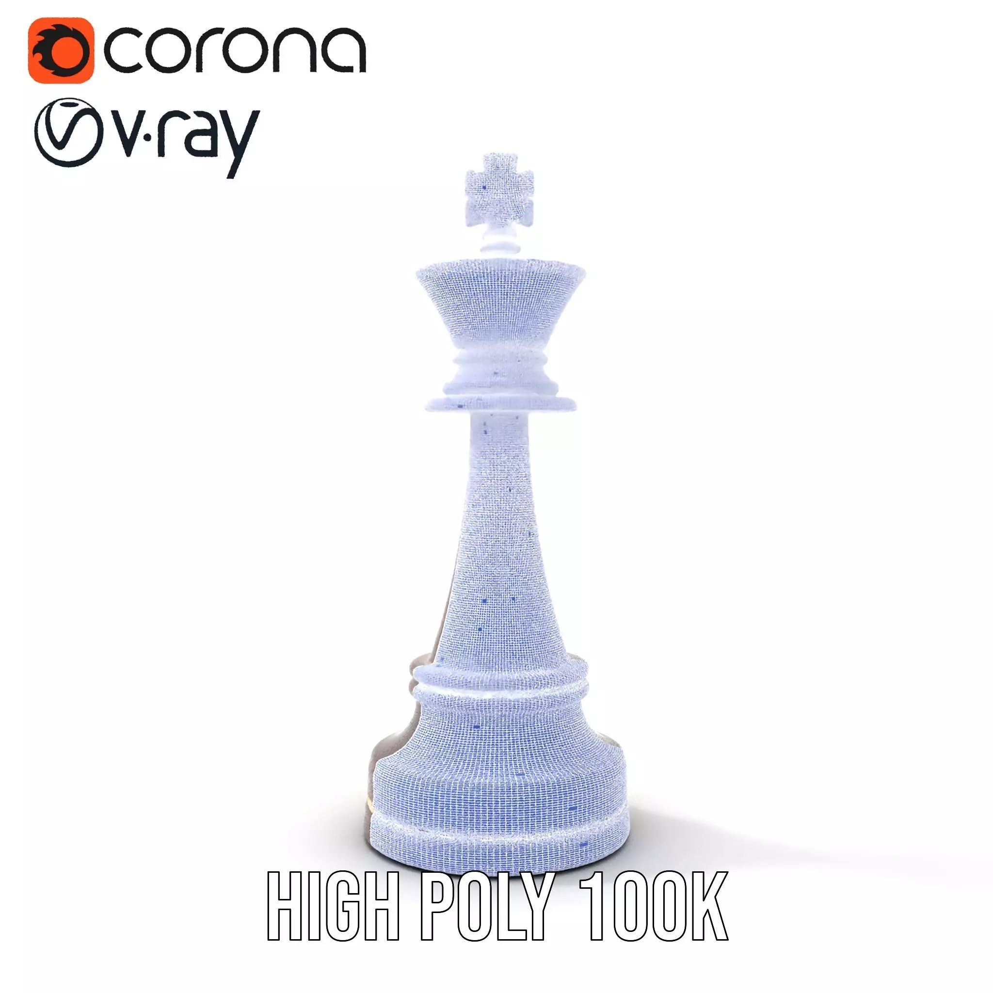 Mahogany King Chess Piece model pack Low-poly 3D model_33