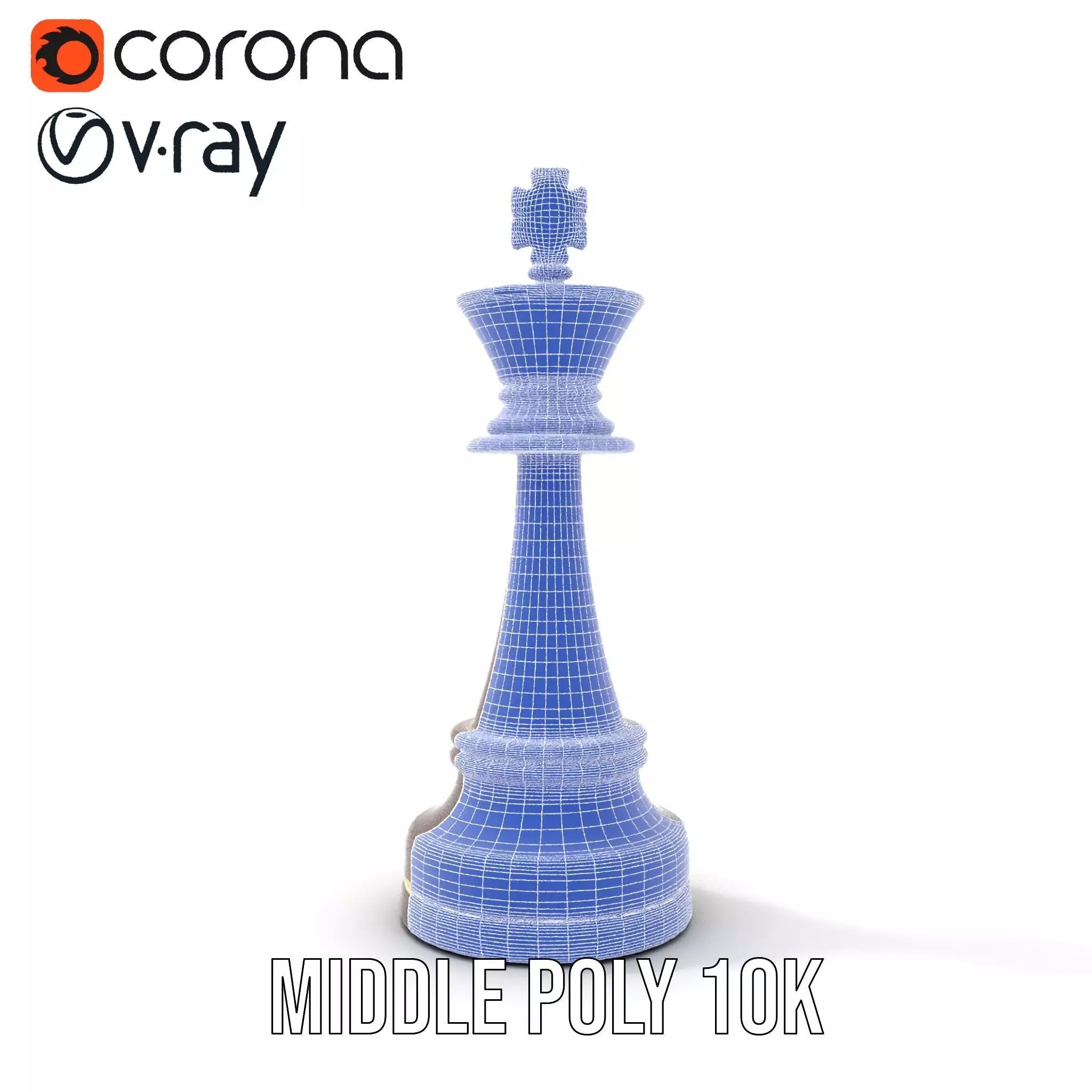 Mahogany King Chess Piece model pack Low-poly 3D model_13