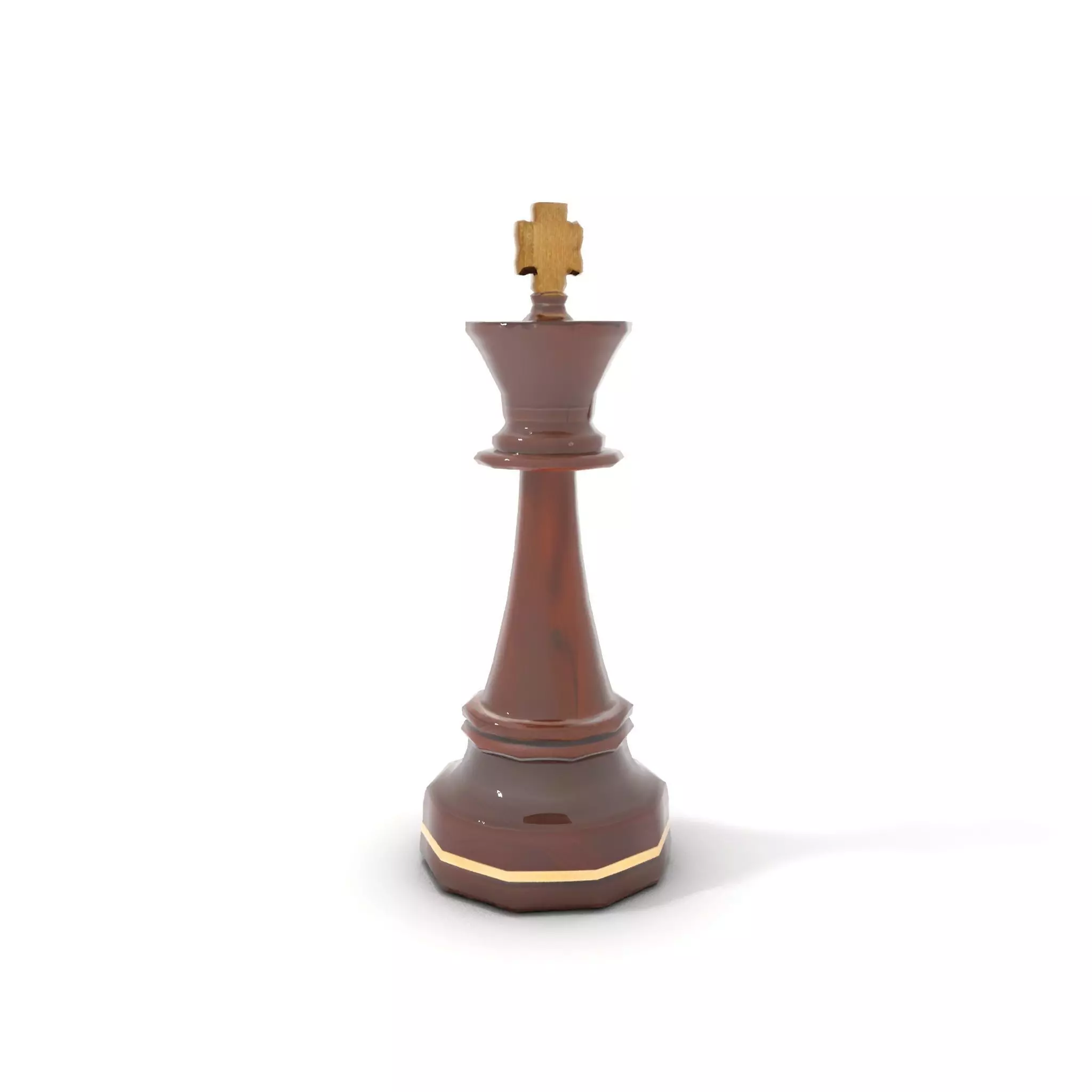 Mahogany King Chess Piece model pack Low-poly 3D model_7