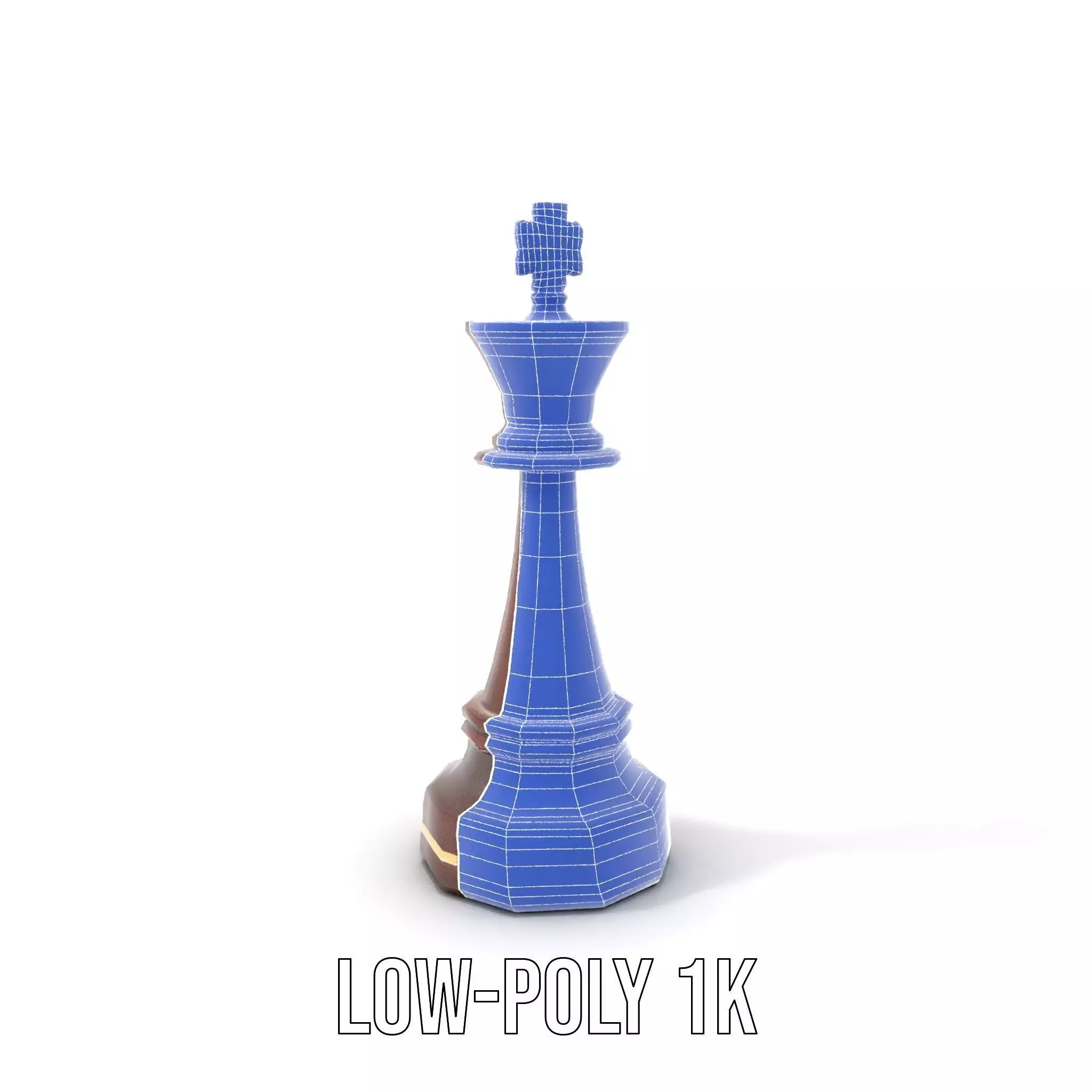Mahogany King Chess Piece model pack Low-poly 3D model_24