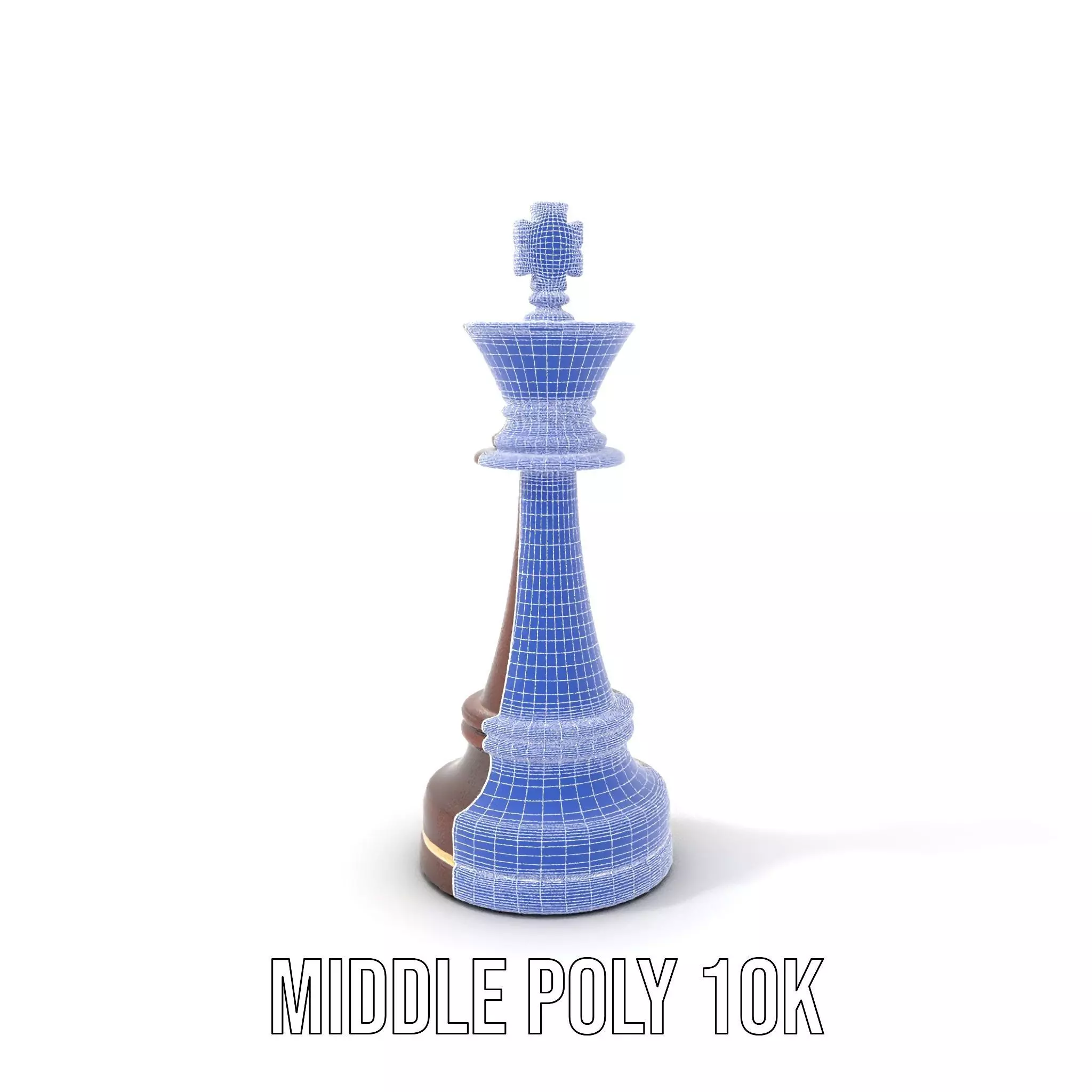 Mahogany King Chess Piece model pack Low-poly 3D model_26