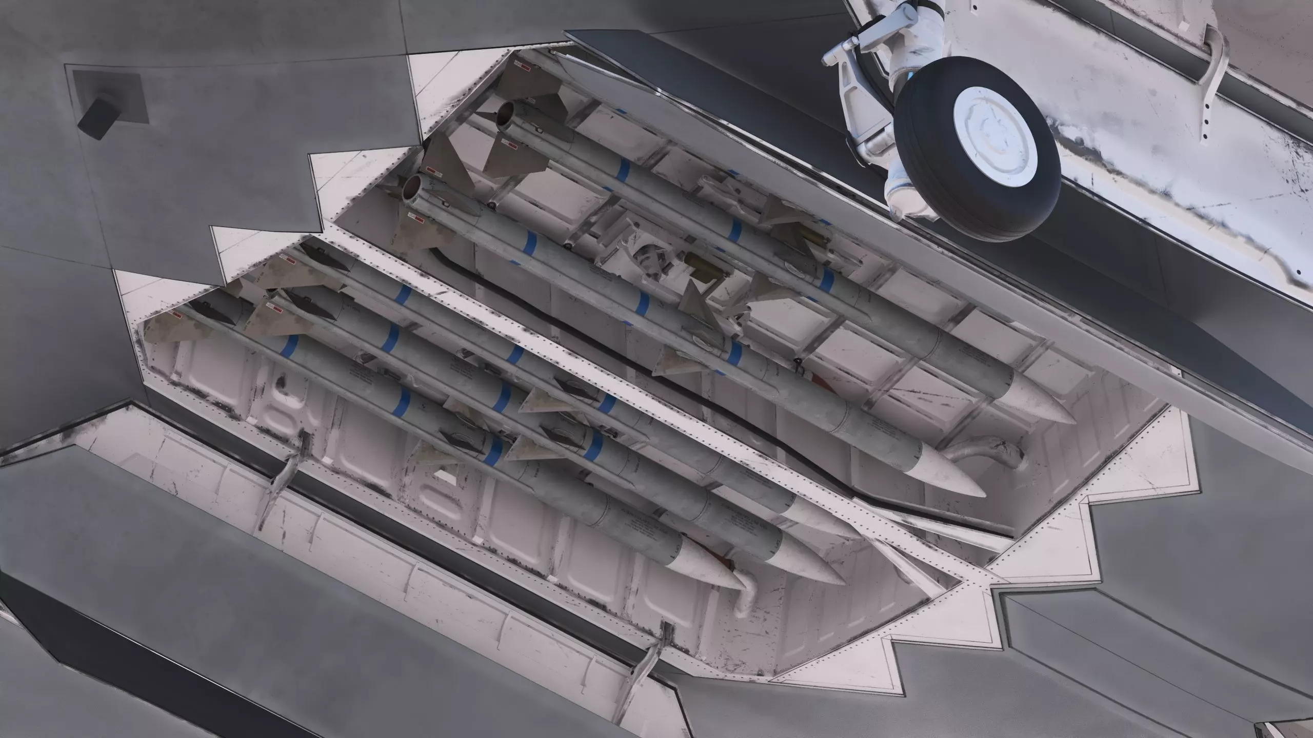 Stealth Drone Advanced Military UAV Low-poly 3D model_8