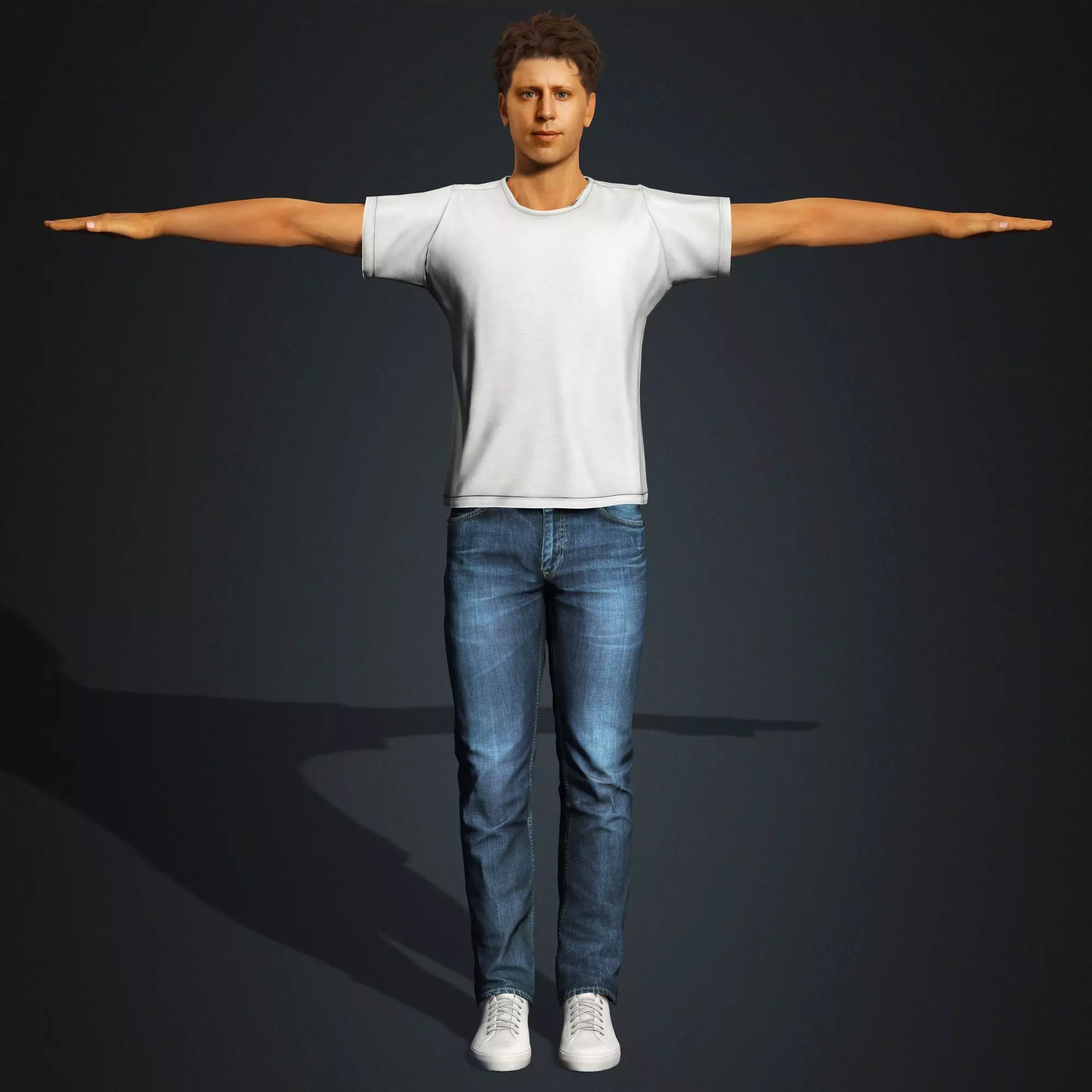 Sam Altman Character Low-poly 3D model_13