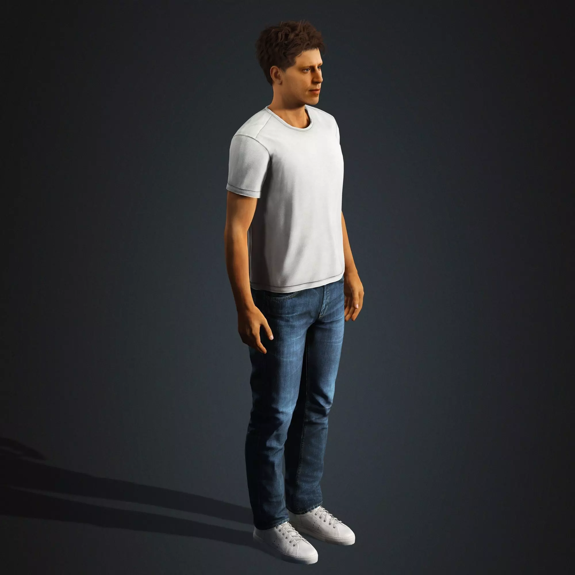 Sam Altman Character Low-poly 3D model_11