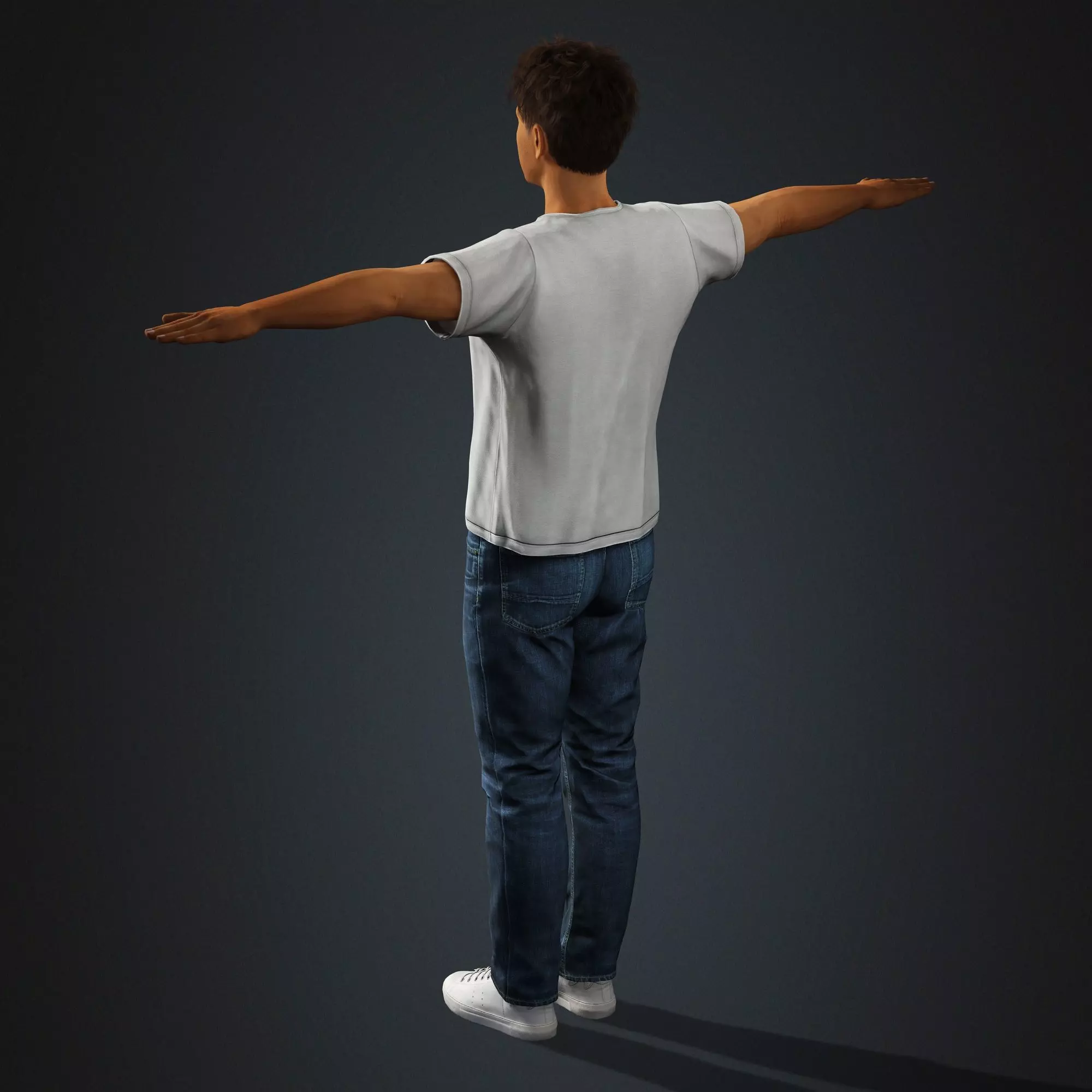 Sam Altman Character Low-poly 3D model_3