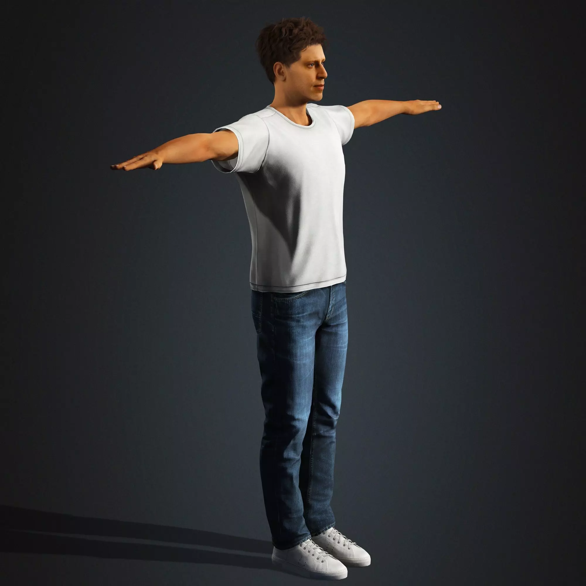 Sam Altman Character Low-poly 3D model_5