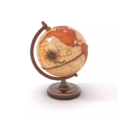 Vintage Globe Earth model pack