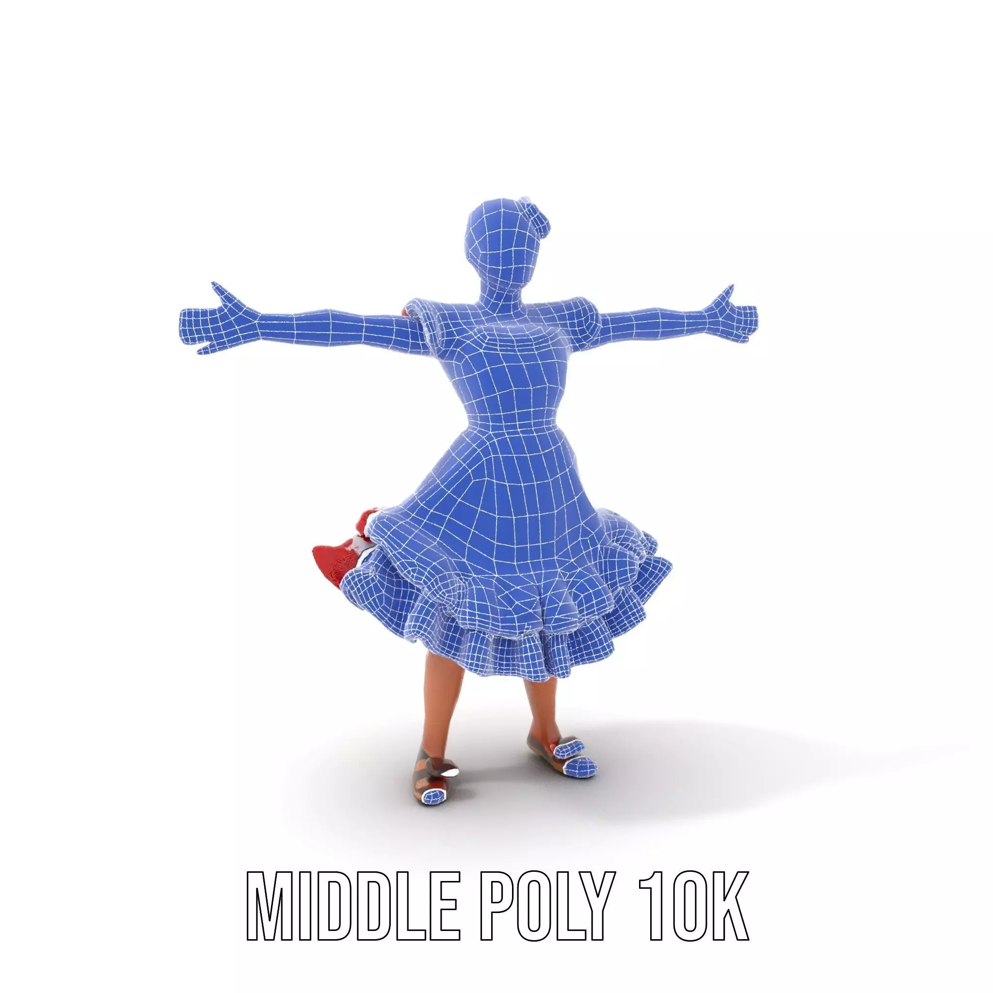 Colorful Folk Dress model pack Low-poly 3D model_21