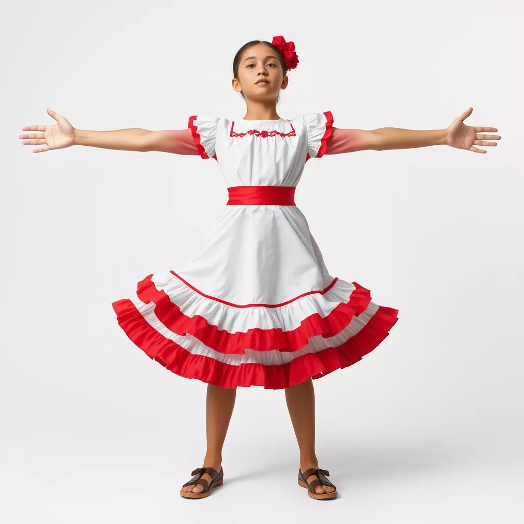 Colorful Folk Dress model pack Low-poly 3D model_2