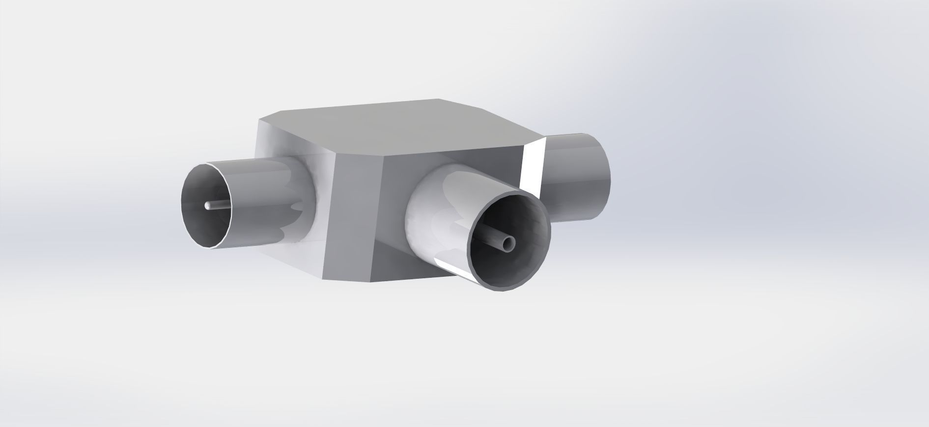tv t- joint model asembly 3D model_1