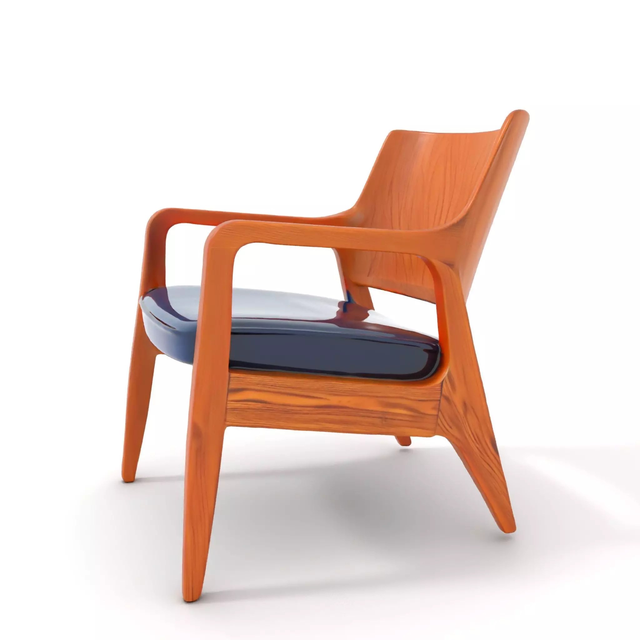 Contemporary Wooden Chair model pack Low-poly 3D model_0