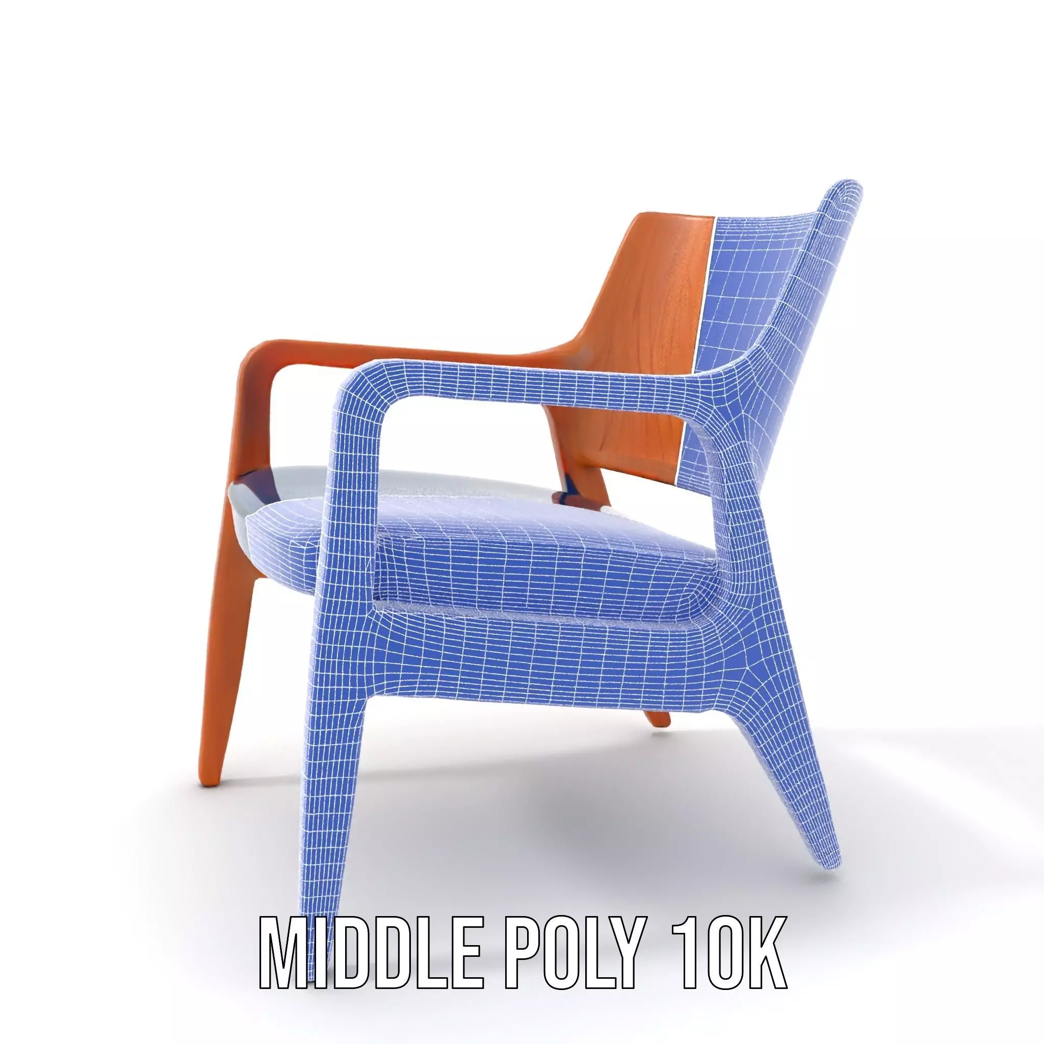 Contemporary Wooden Chair model pack Low-poly 3D model_21